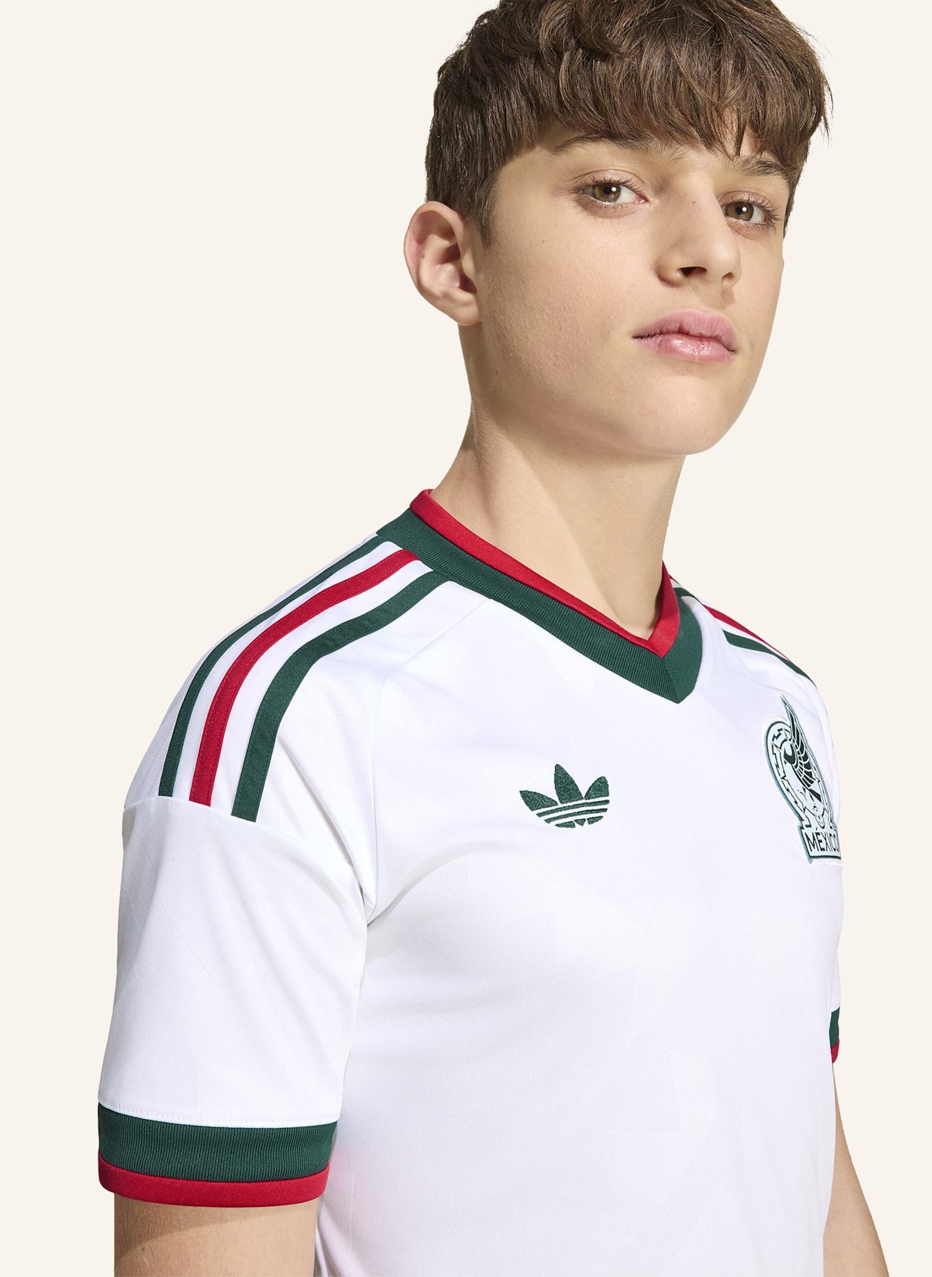 adidas MEXIKO 26 KIDS AUSWÄRTSTRIKOT: WEISS