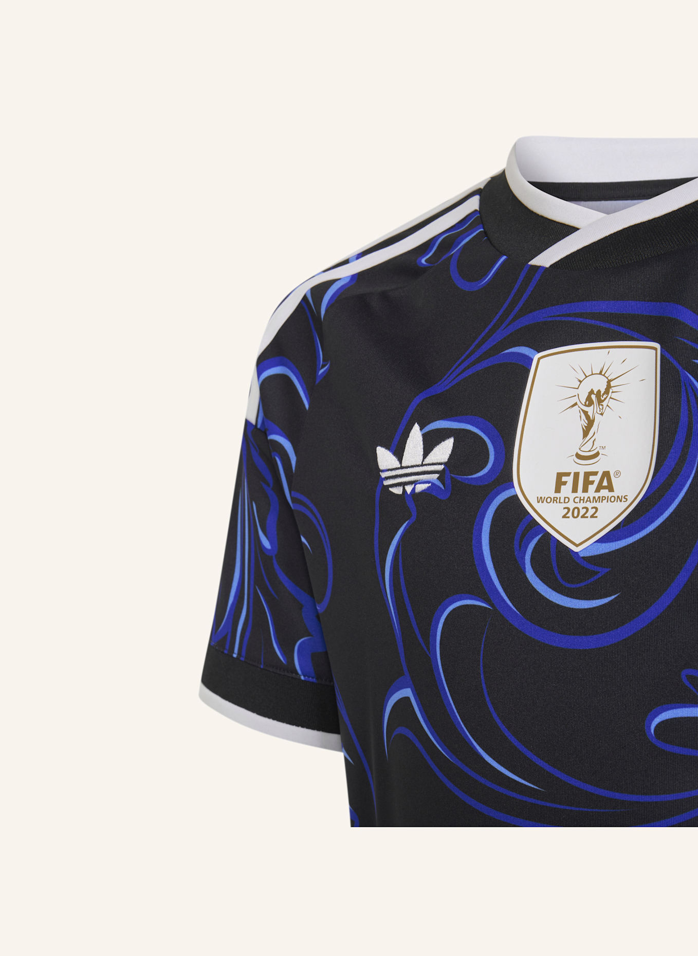 adidas ARGENTINIEN 26 KIDS AUSWÄRTSTRIKOT: SCHWARZ/ BLAU