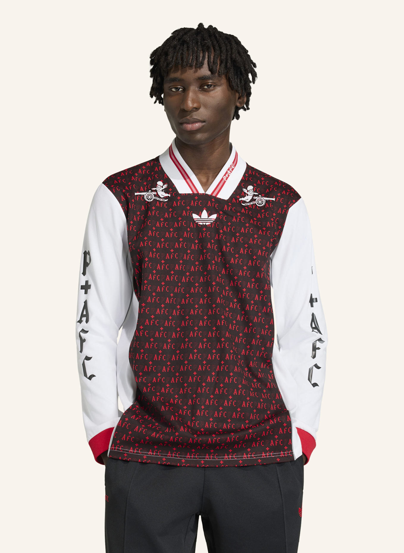 adidas ARSENAL FC PLACES+FACES LIFESTYLER TRIKOT: SCHWARZ/ WEISS