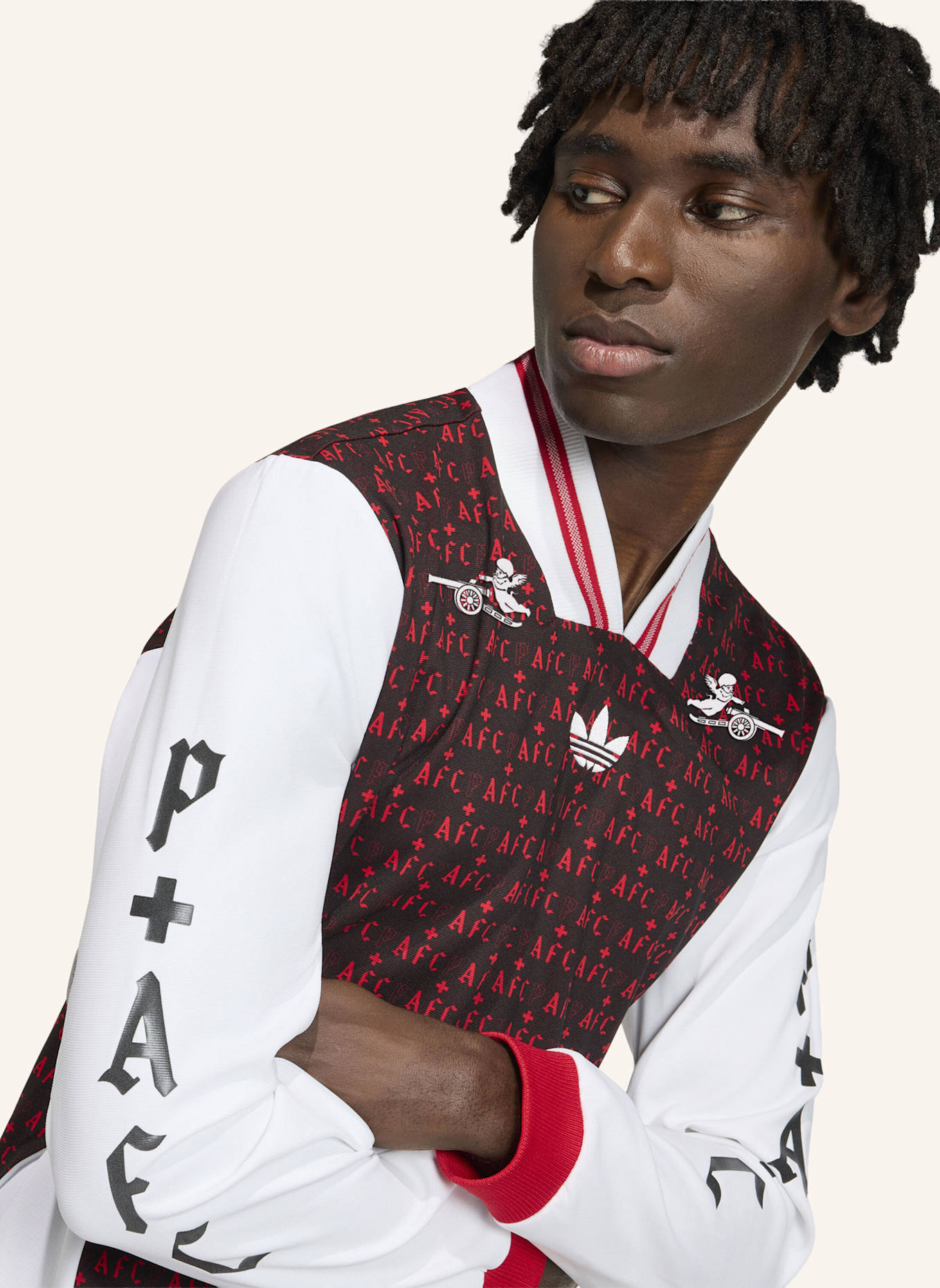 adidas ARSENAL FC PLACES+FACES LIFESTYLER TRIKOT: SCHWARZ/ WEISS