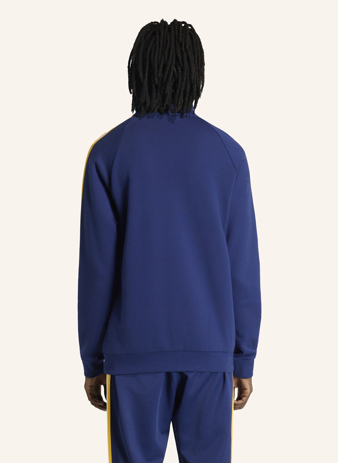 adidas REAL MADRID ORIGINALS HALF ZIP OBERTEIL: BLAU