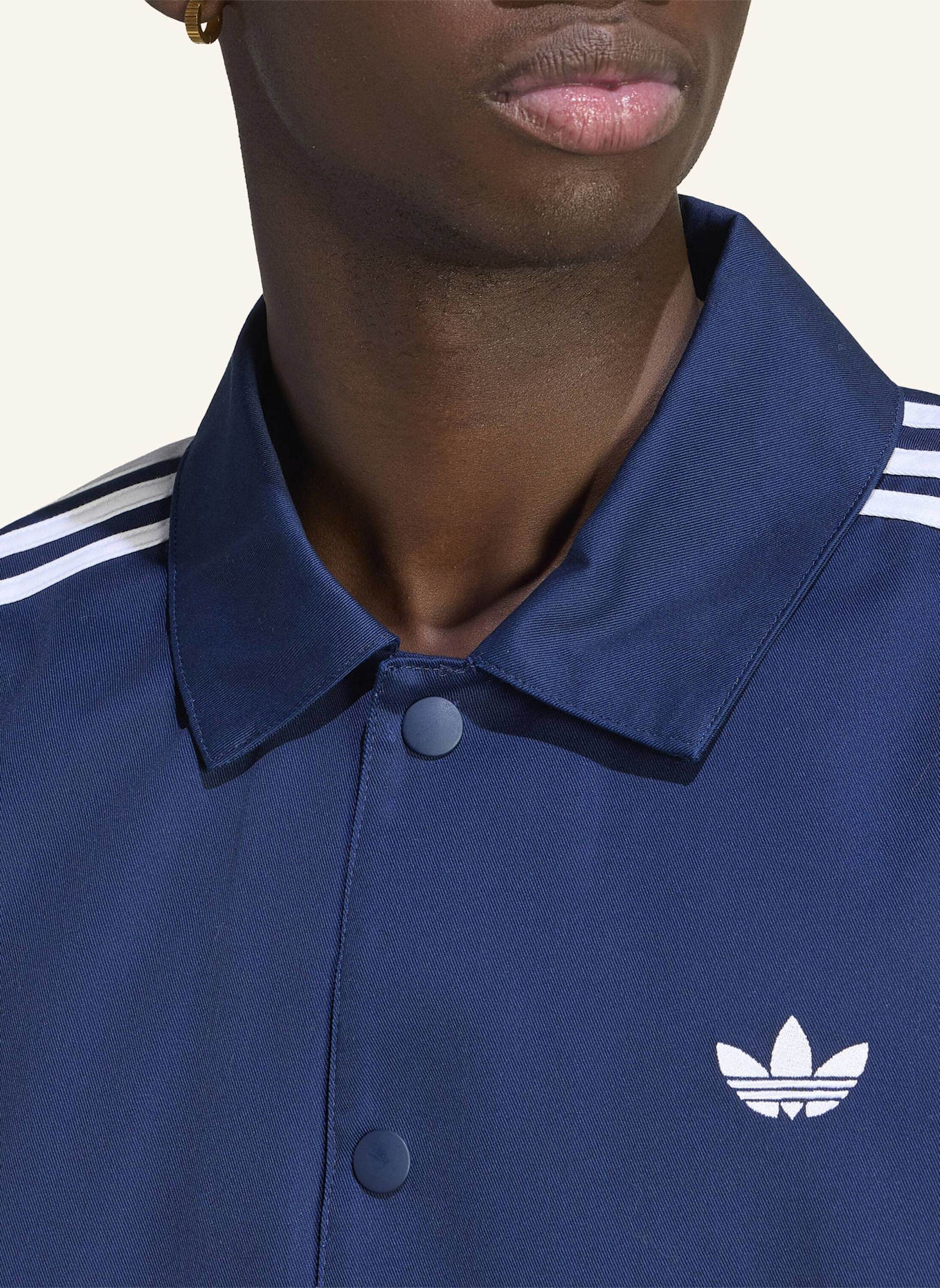 adidas Originals 3-STREIFEN COACHES JACKE: BLAU