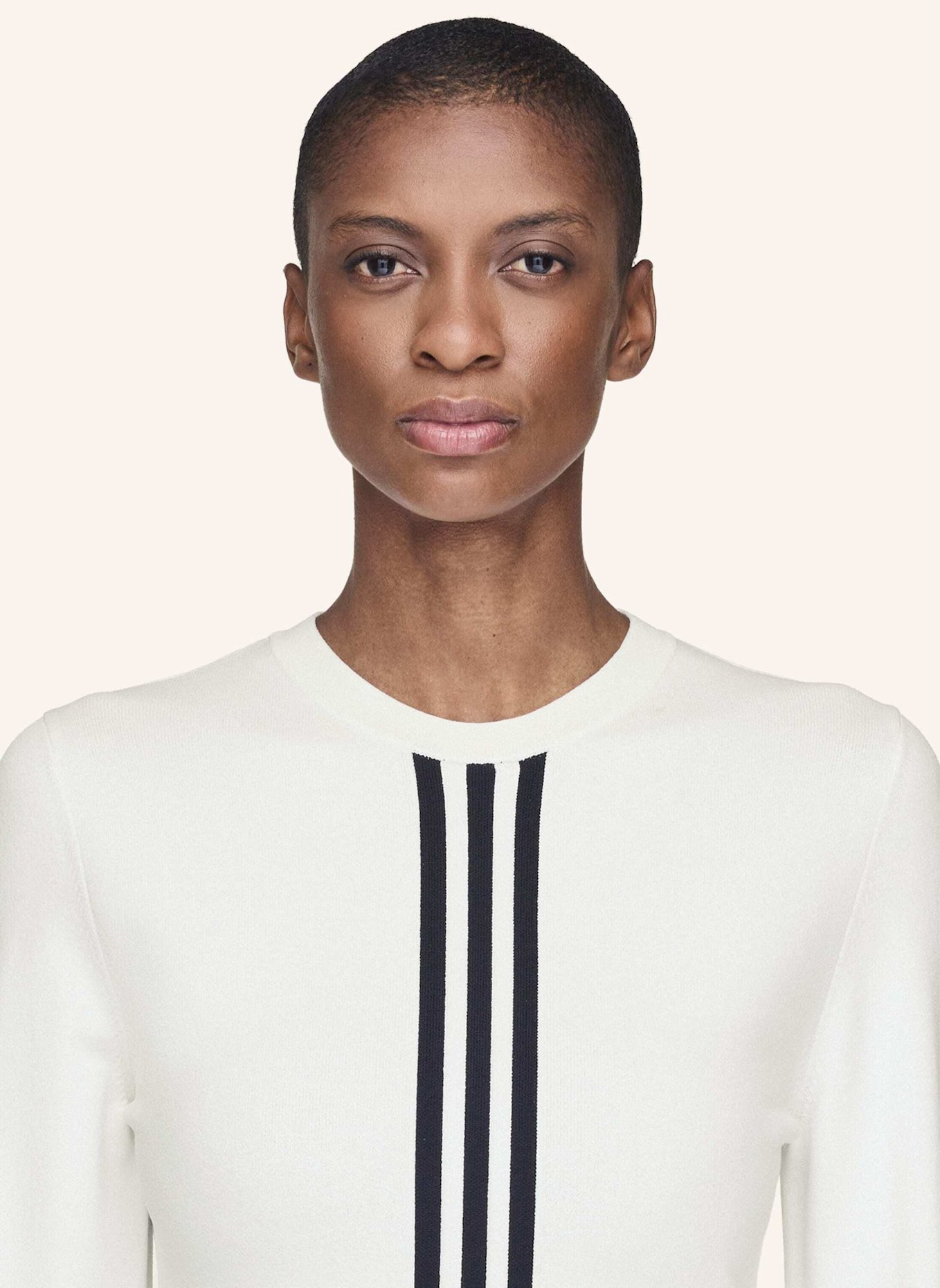 Y-3 Y-3 3-STREIFEN LANGÄRMLIGES SHIRT: SCHWARZ