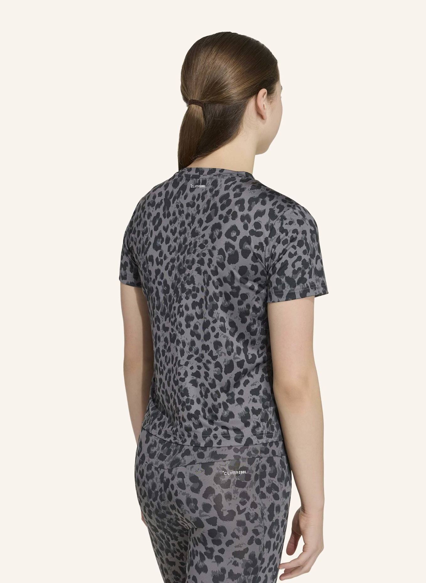 adidas T-Shirt SEASONAL ANIMAL PRINT SPORT: GRAU/ SCHWARZ