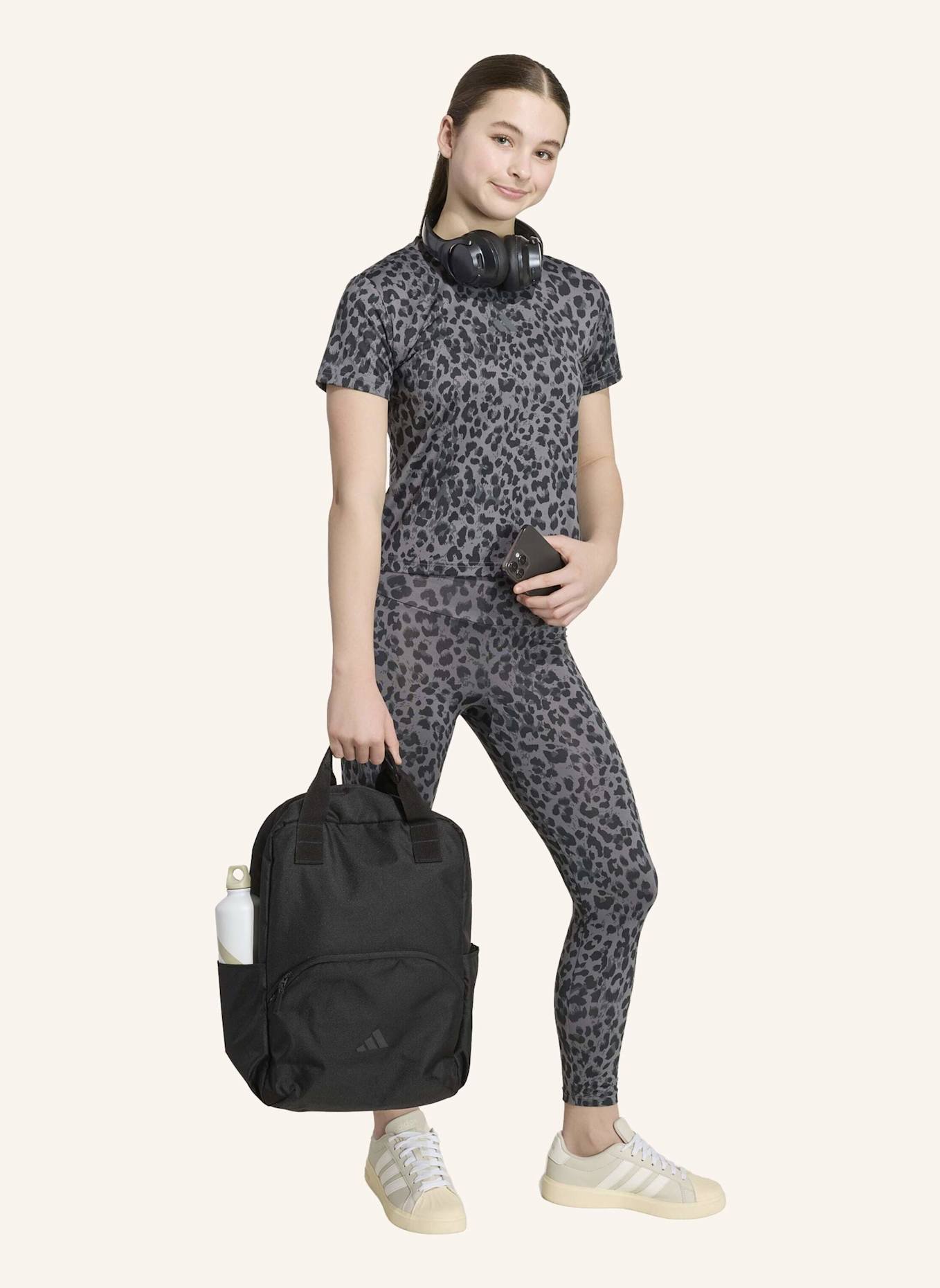 adidas T-Shirt SEASONAL ANIMAL PRINT SPORT: GRAU/ SCHWARZ