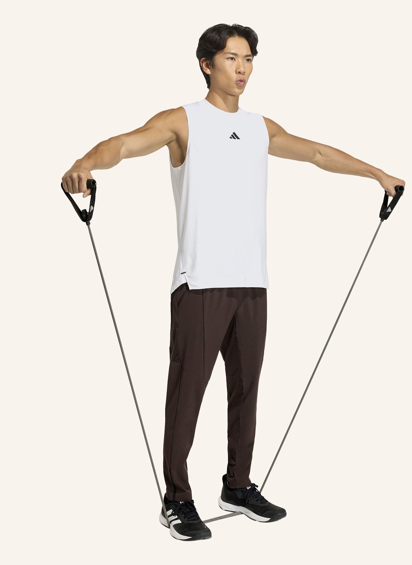 adidas Tanktop D4T POWER: WEISS