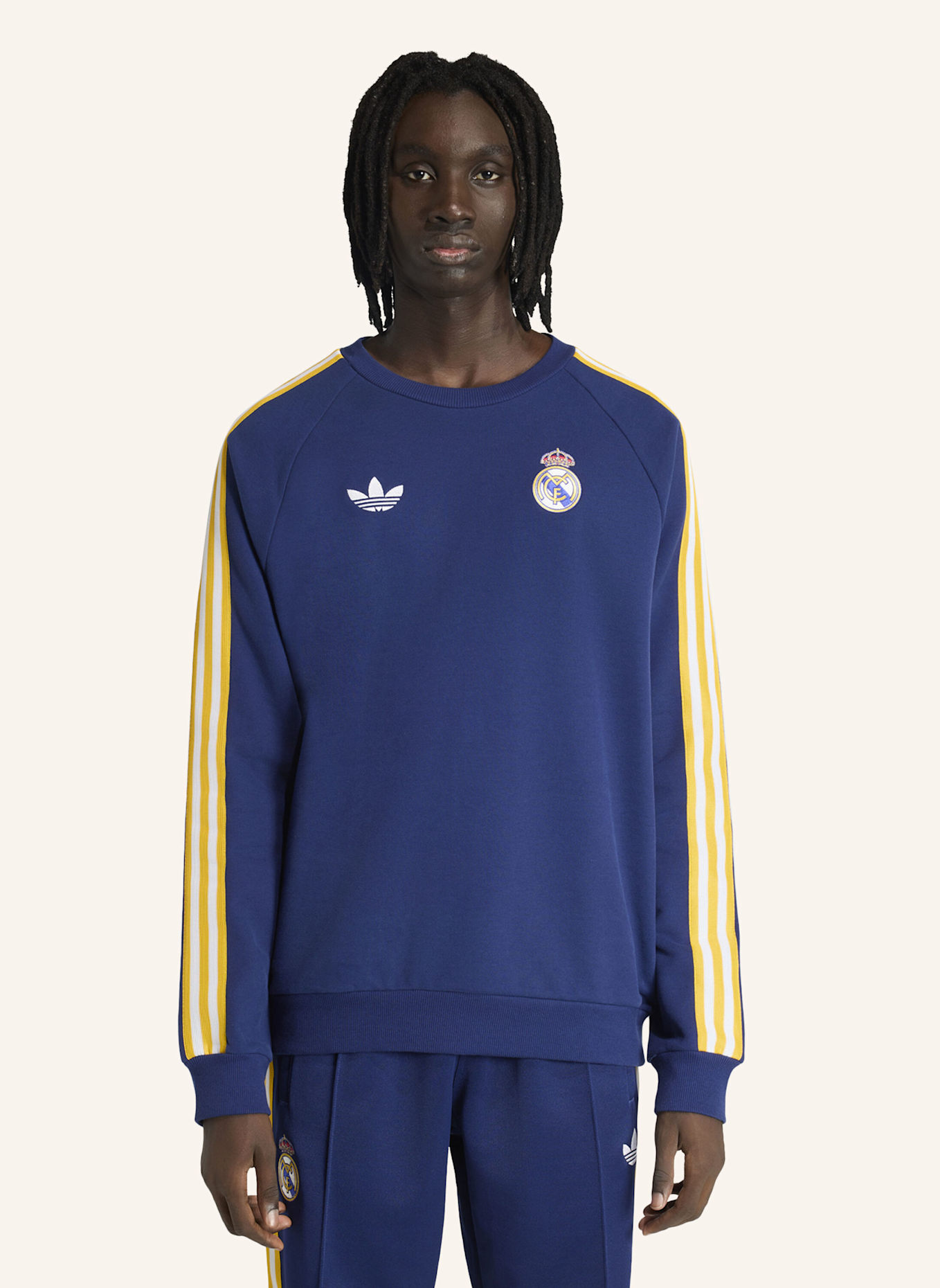 adidas REAL MADRID ORIGINALS SWEATSHIRT: BLAU