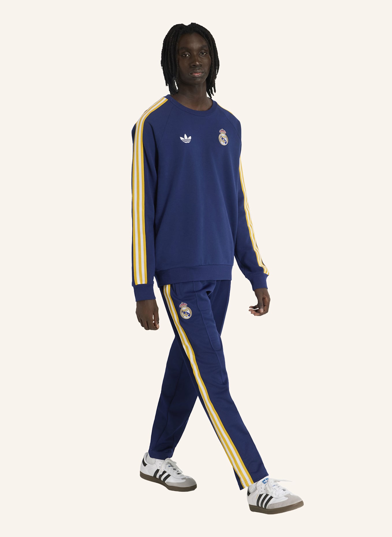 adidas REAL MADRID ORIGINALS SWEATSHIRT: BLAU