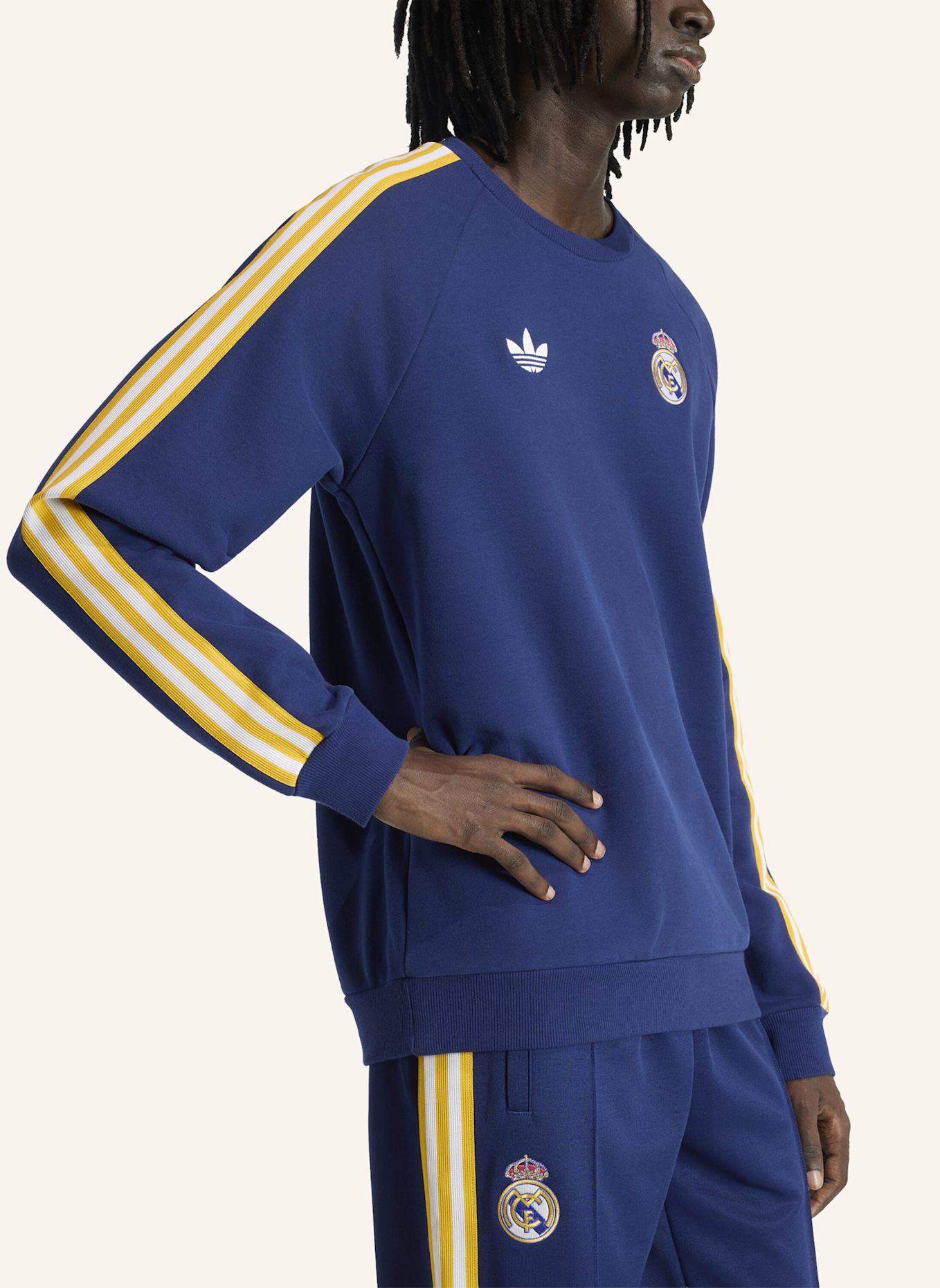 adidas REAL MADRID ORIGINALS SWEATSHIRT: BLAU