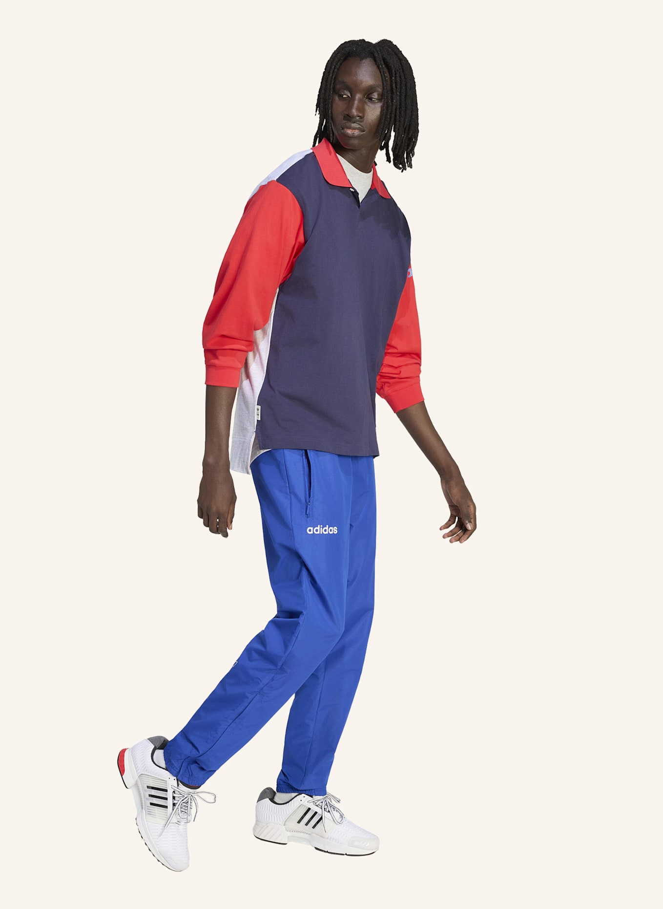 adidas GRAFIK POLOSHIRT: BLAU