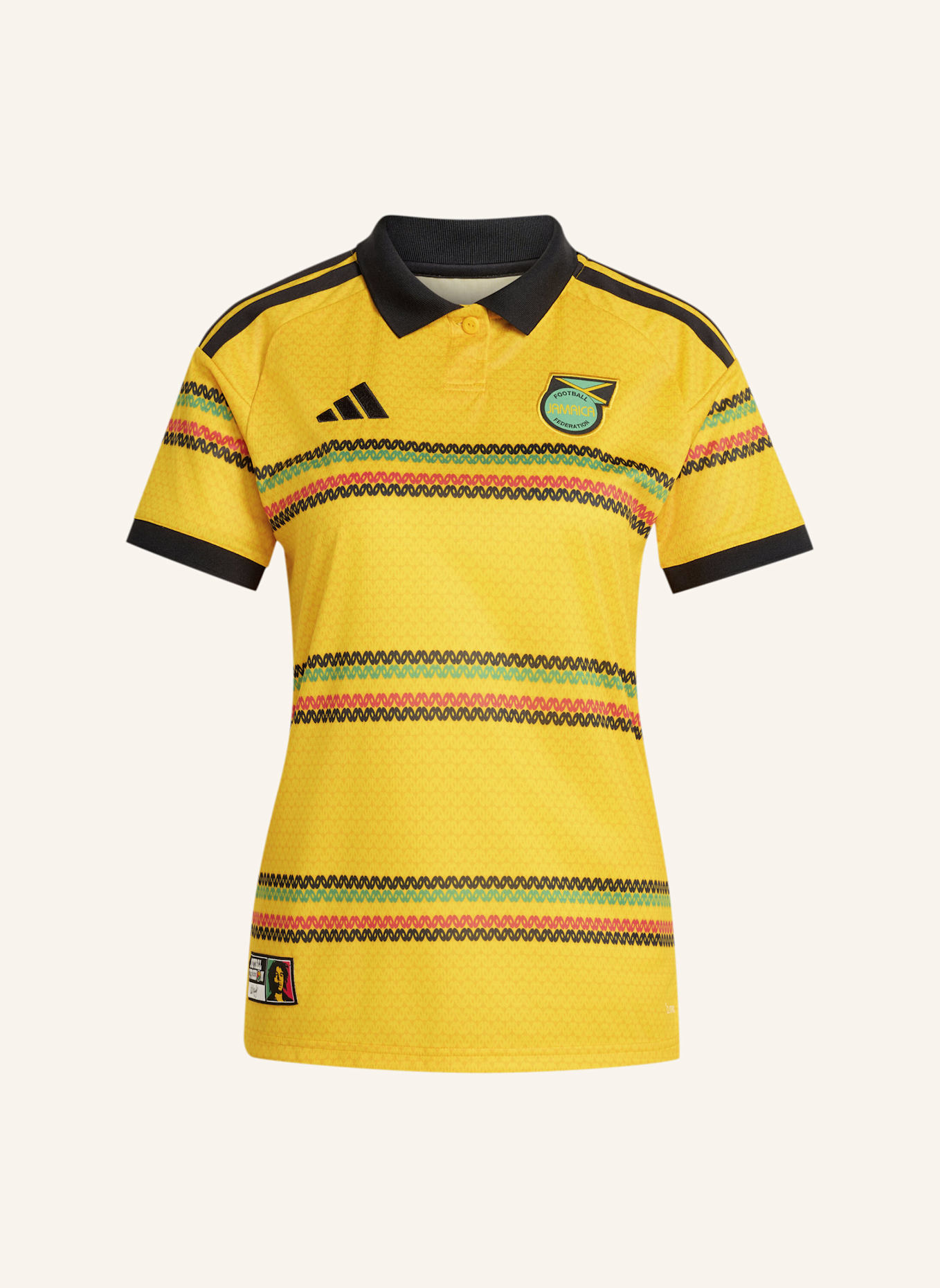 adidas JAMAIKA 26 X BOB MARLEY HEIMTRIKOT: GOLD