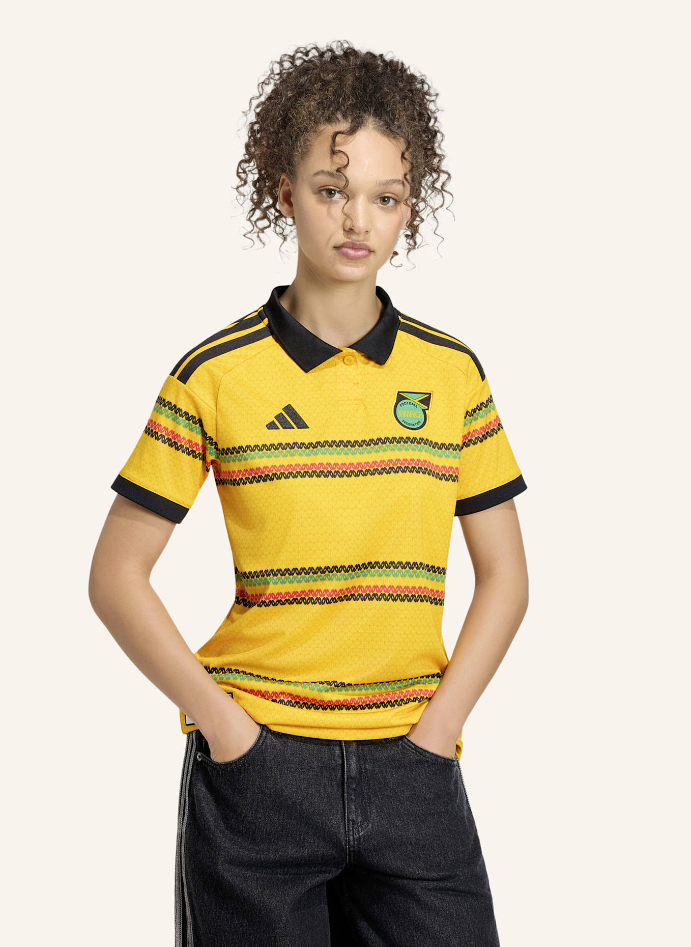 adidas JAMAIKA 26 X BOB MARLEY HEIMTRIKOT: GOLD