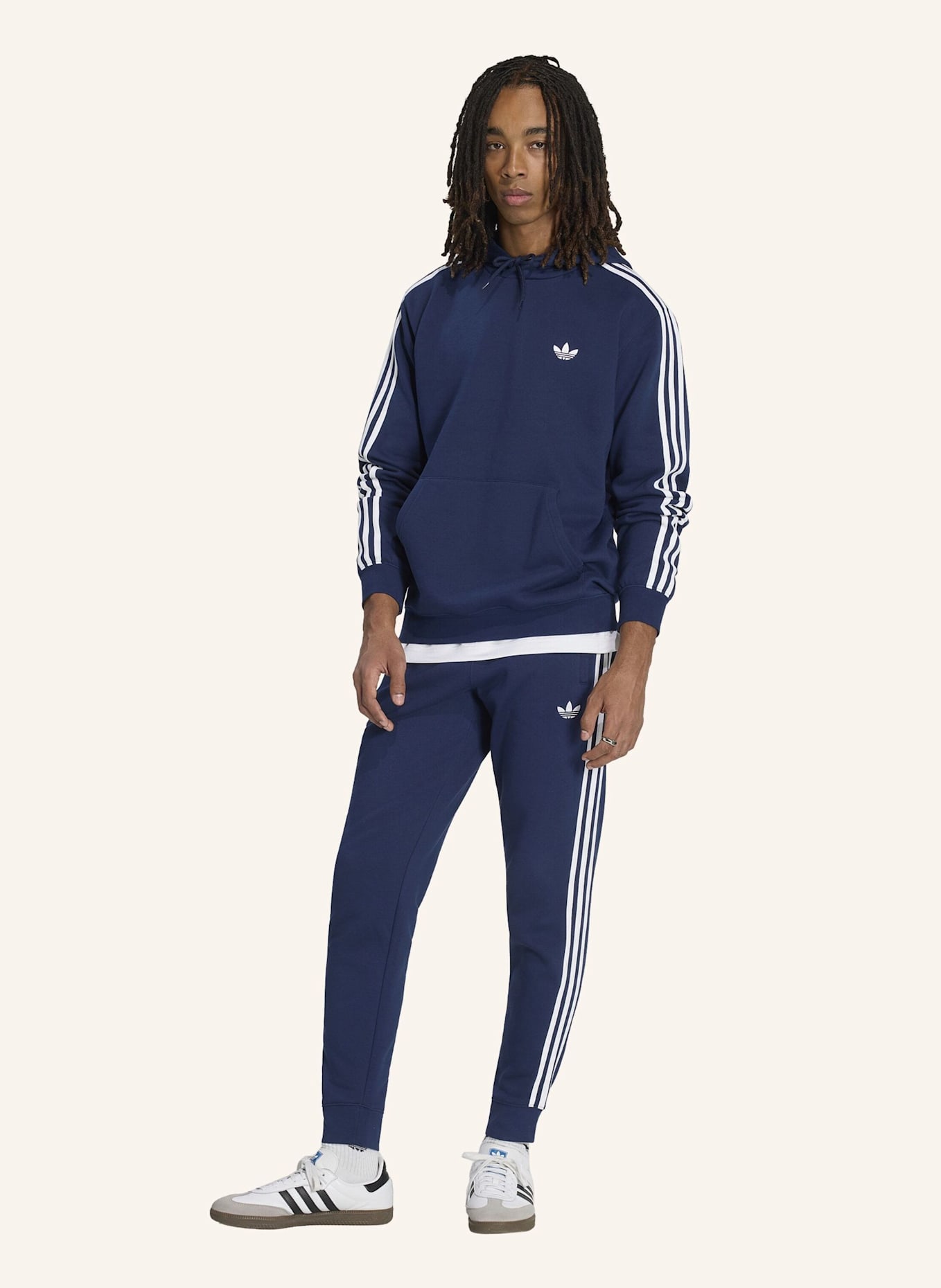 adidas Originals Sweatpants: BLAU/ WEISS