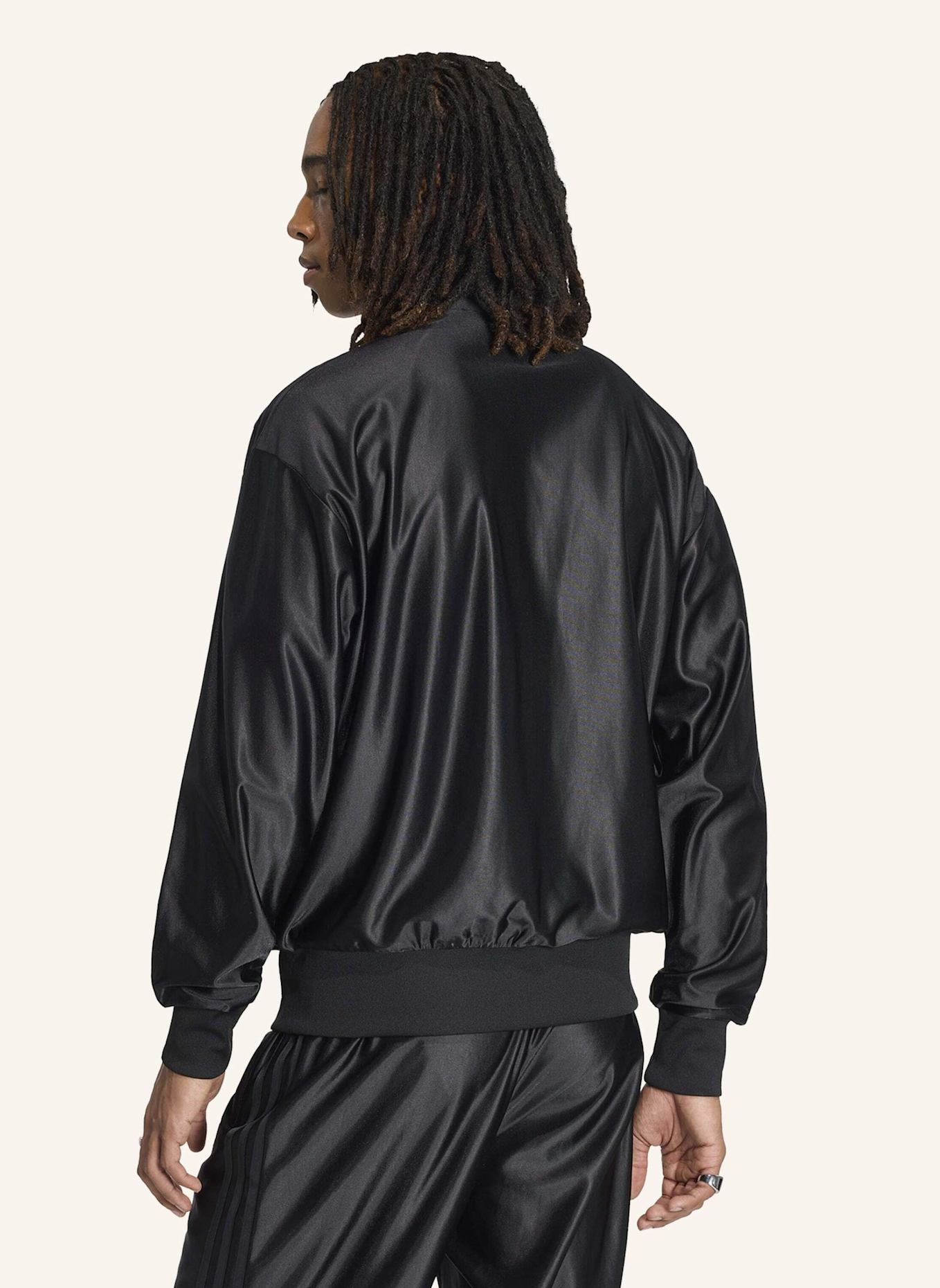 adidas Originals FIREBIRD METALLIC TRACK TOP: SCHWARZ