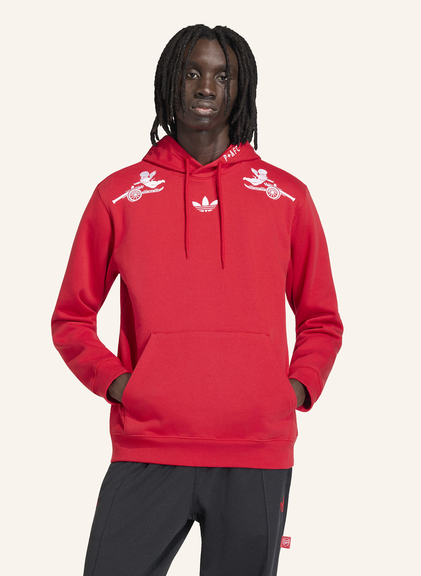 adidas FC ARSENAL PLACES+FACES HOODIE: ROT