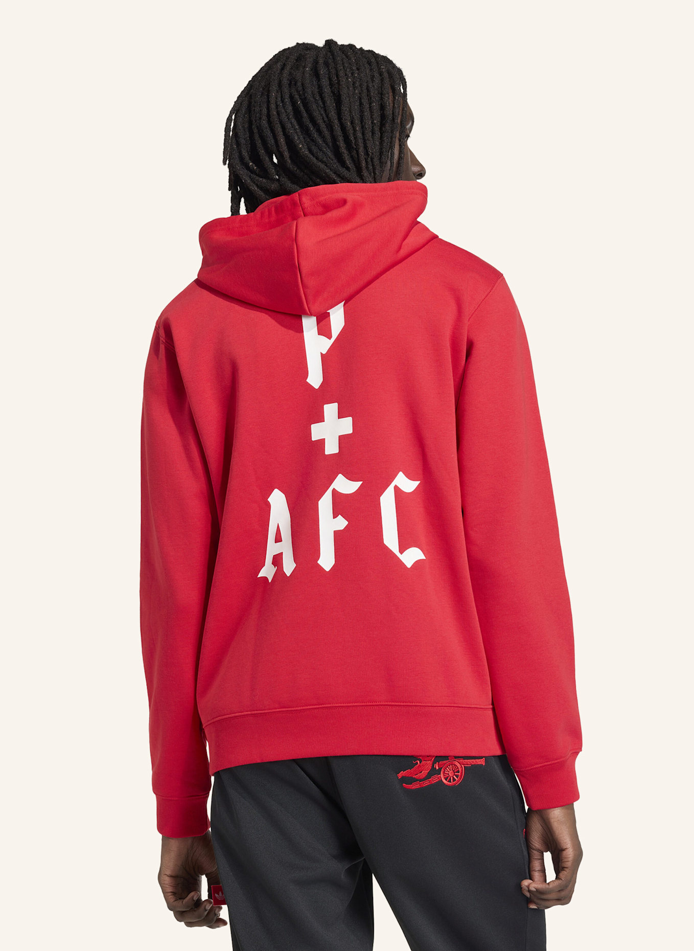 adidas FC ARSENAL PLACES+FACES HOODIE: ROT