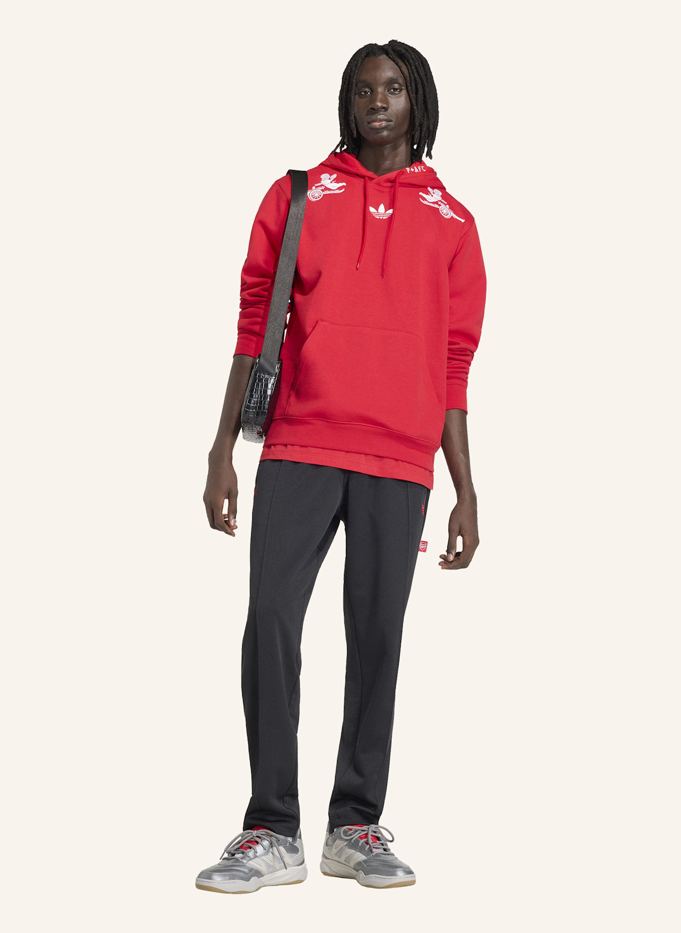 adidas FC ARSENAL PLACES+FACES HOODIE: ROT