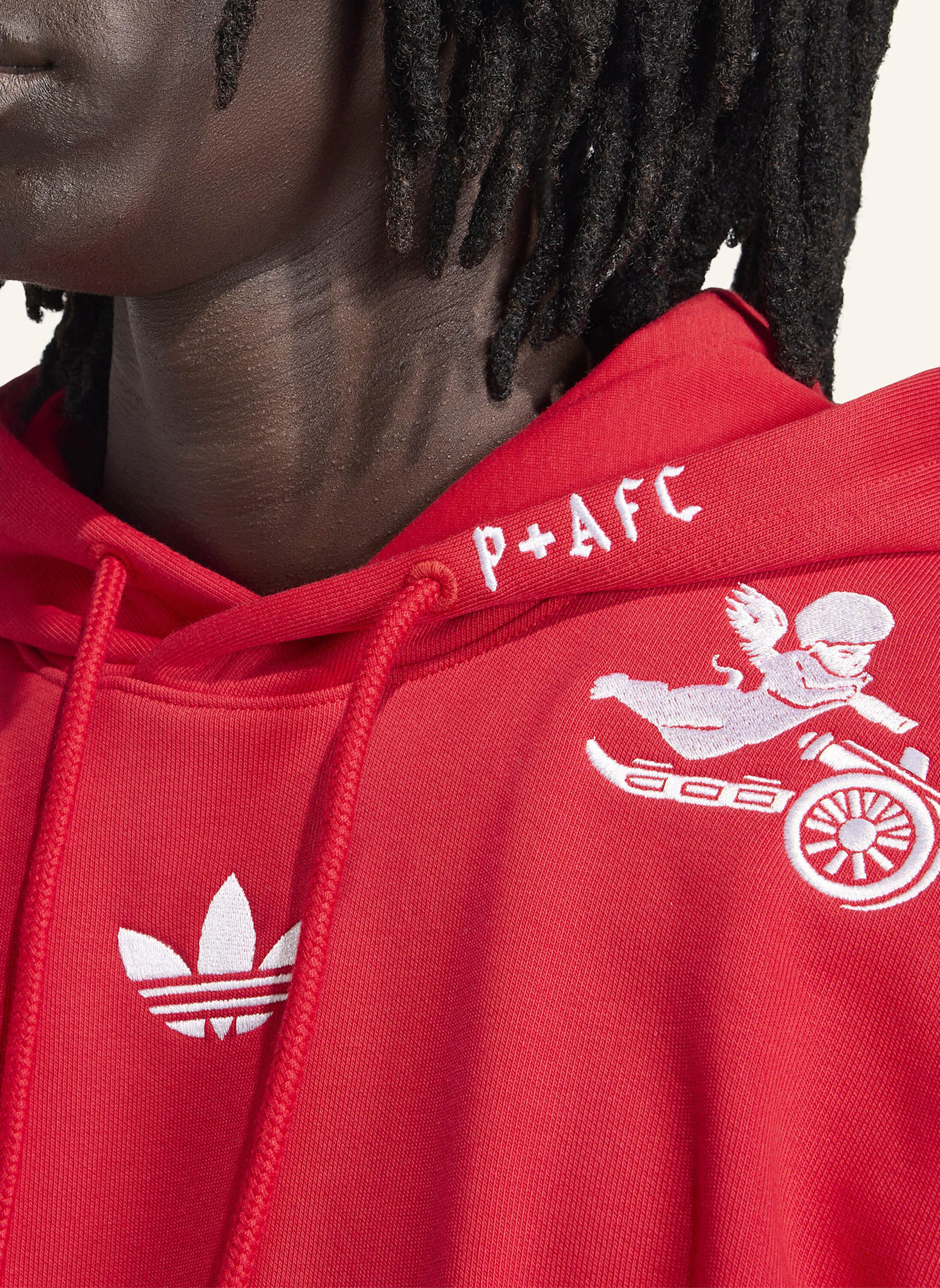 adidas FC ARSENAL PLACES+FACES HOODIE: ROT
