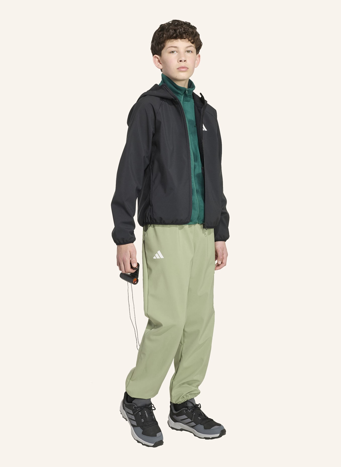 adidas TERREX TERREX MULTI CLIMAWARM KIDS SOFTSHELL-JACKE: SCHWARZ