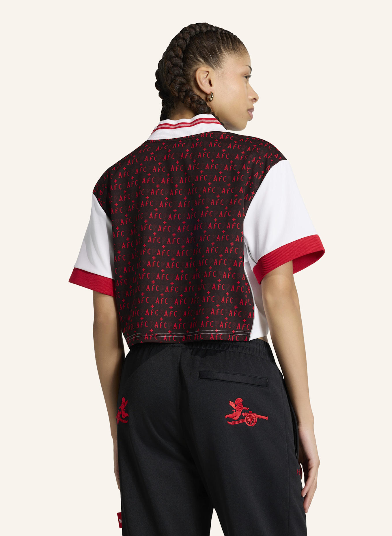 adidas ARSENAL FC PLACES+FACES LIFESTYLER TRIKOT: SCHWARZ/ WEISS