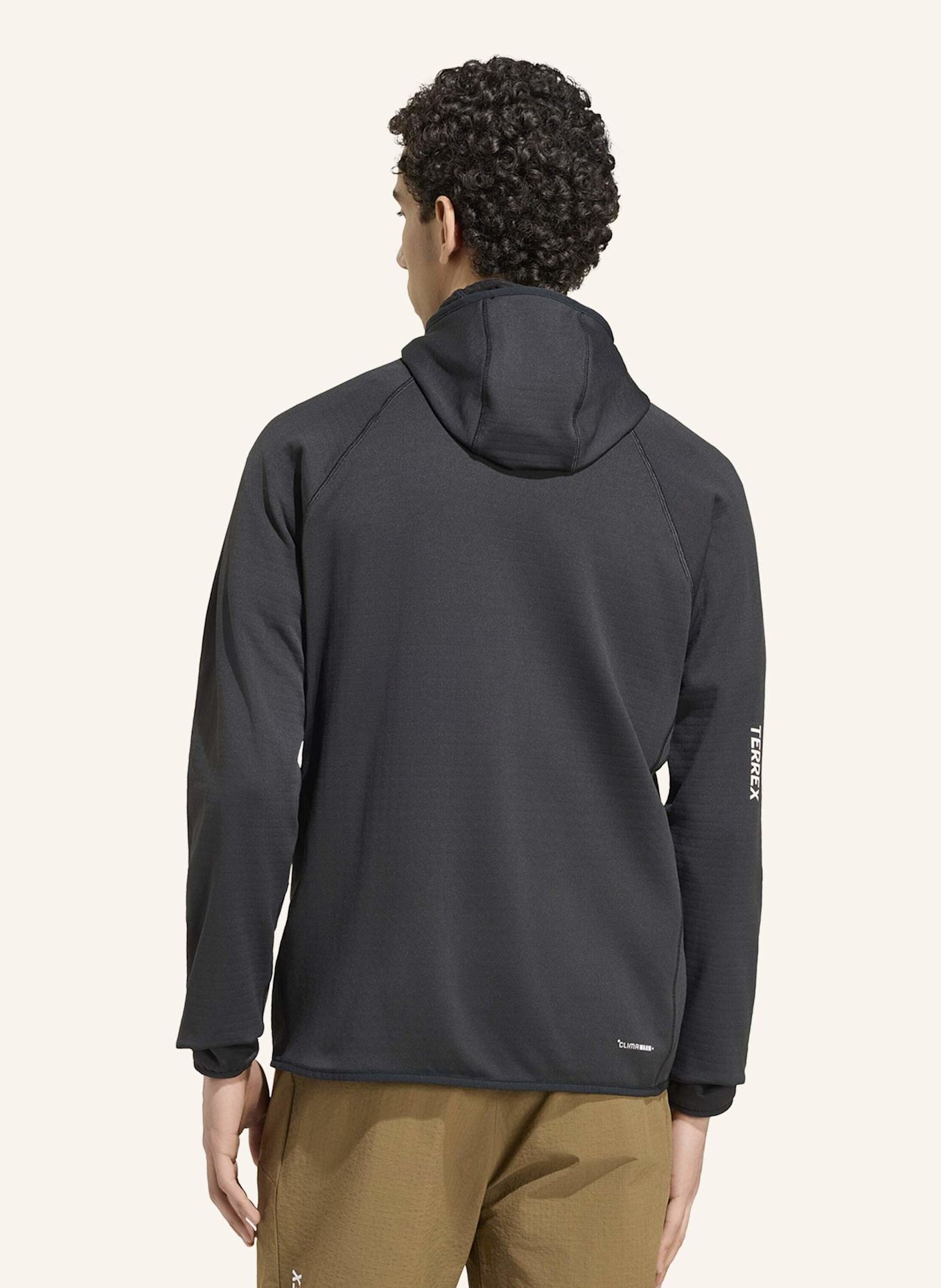adidas TERREX TERREX XPERIOR CLIMAWARM+ VENTKNIT FLEECE-KAPUZENJACKE: SCHWARZ