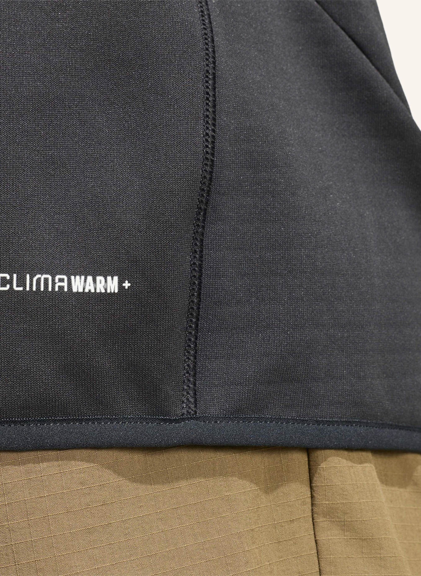 adidas TERREX TERREX XPERIOR CLIMAWARM+ VENTKNIT FLEECE-KAPUZENJACKE: SCHWARZ