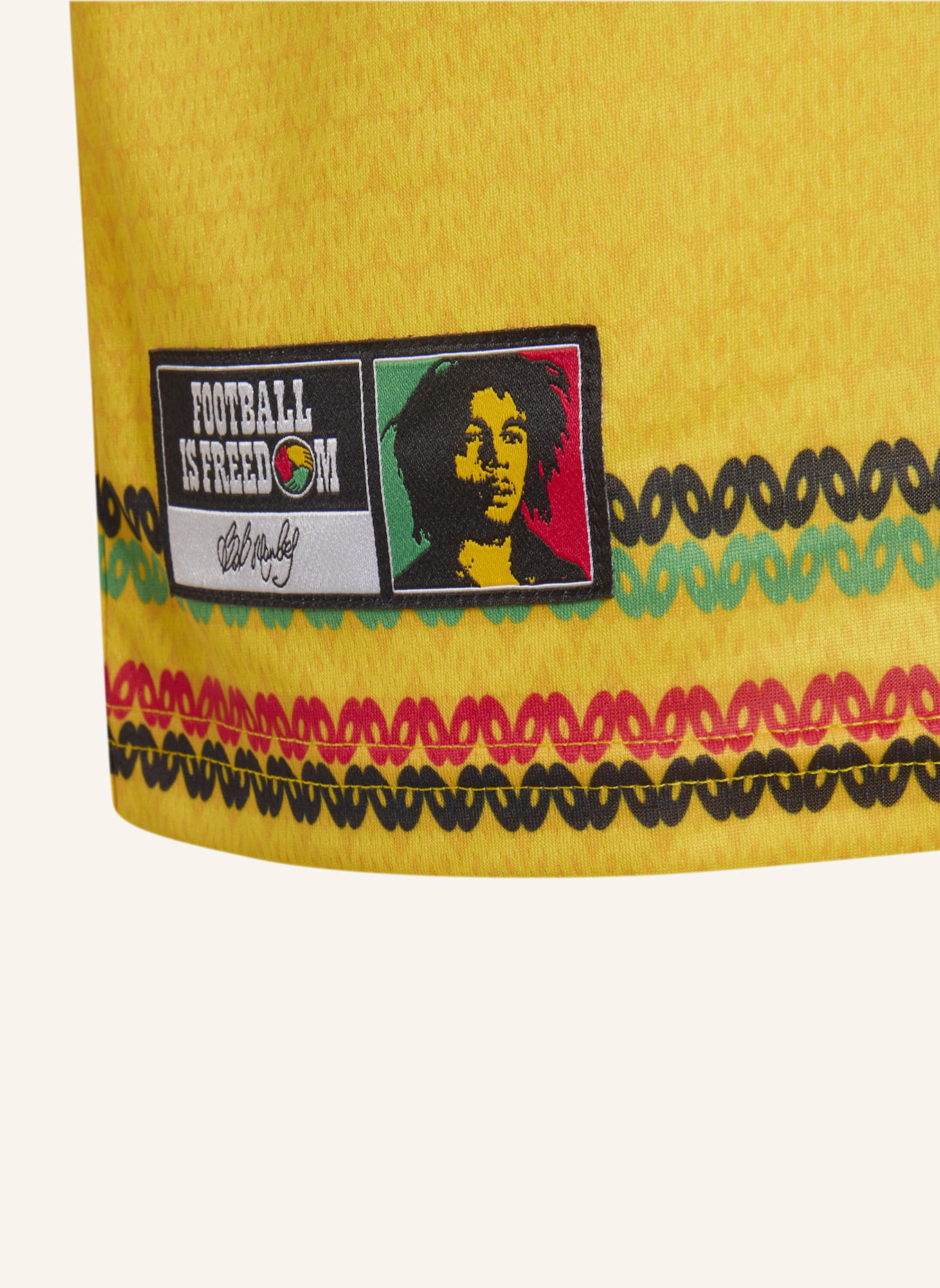 adidas JAMAIKA 26 X BOB MARLEY KIDS HEIMTRIKOT: GOLD