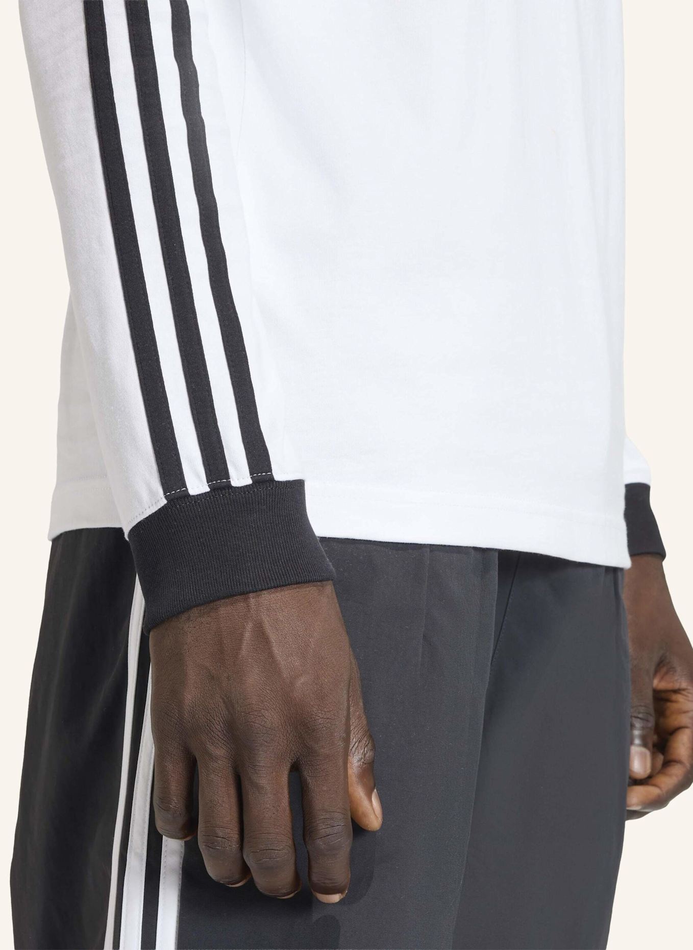 adidas Originals Longsleeve 3STREIFEN: WEISS
