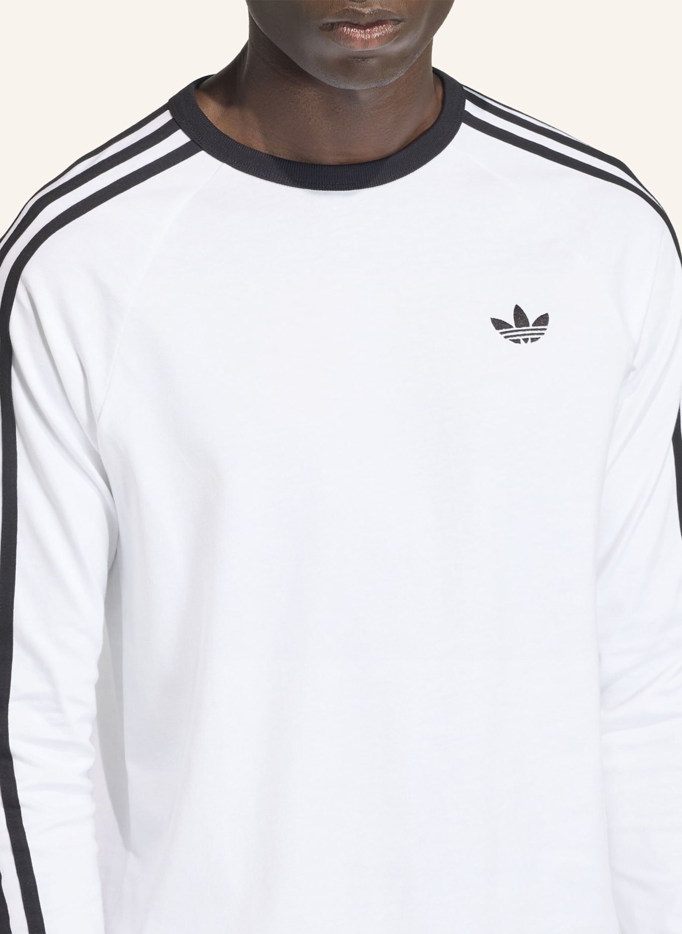 adidas Originals Longsleeve 3STREIFEN: WEISS
