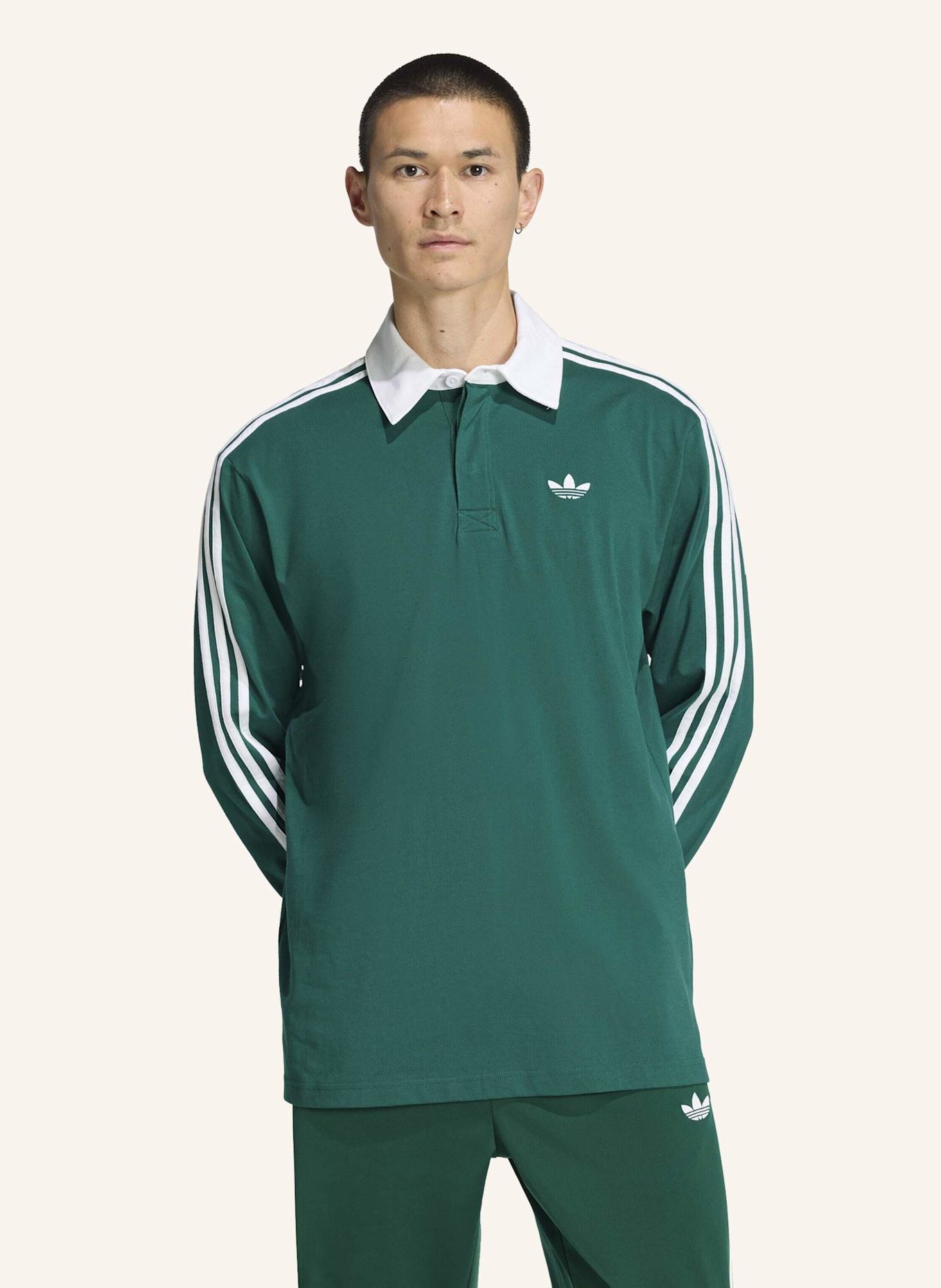 adidas Originals Rugbyshirt 3-STREIFEN: GRÜN