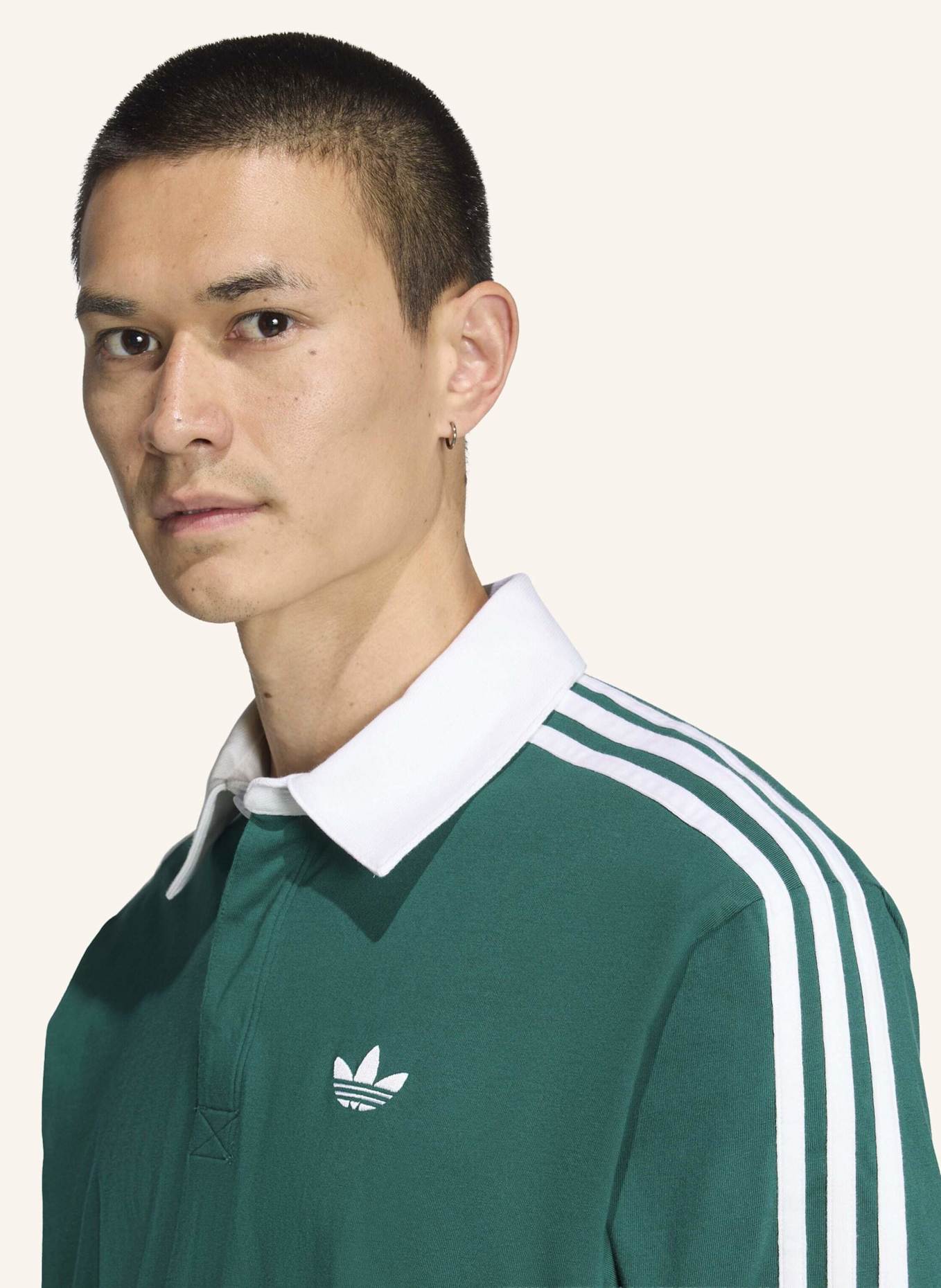 adidas Originals Rugbyshirt 3-STREIFEN: GRÜN