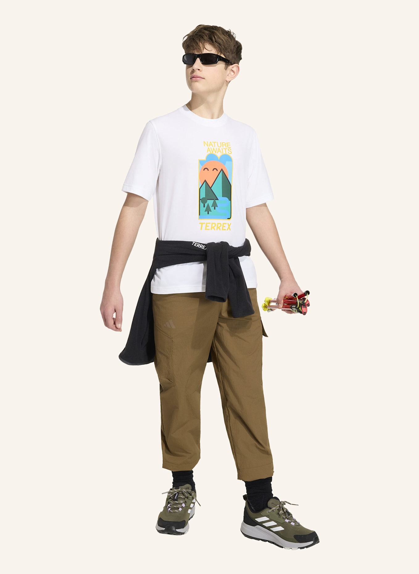 adidas TERREX TERREX KIDS XPLORIC CLIMA365 KIDS CARGOHOSE: BRAUN