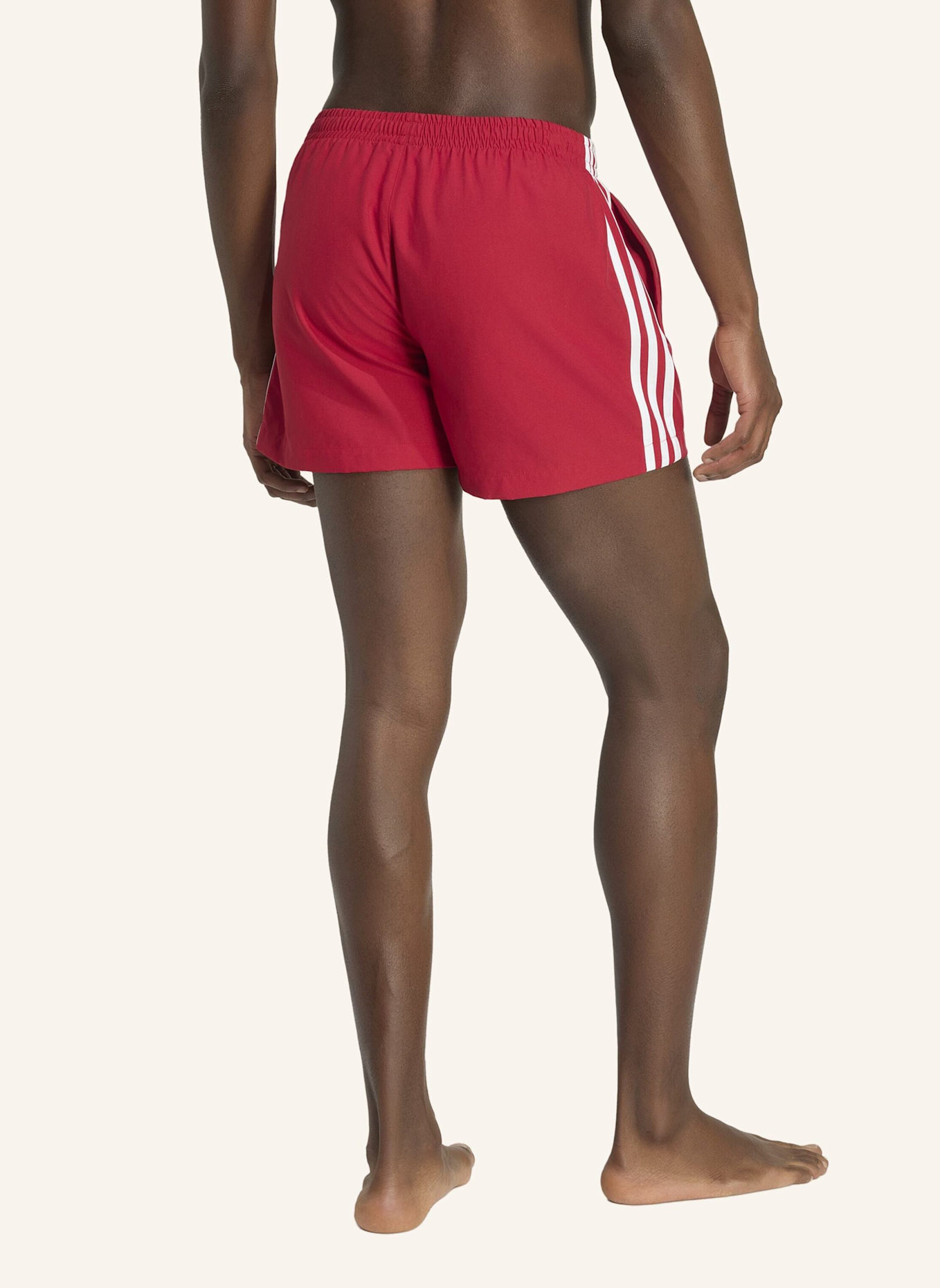 adidas Originals 3-STREIFEN BADESHORTS: ROT