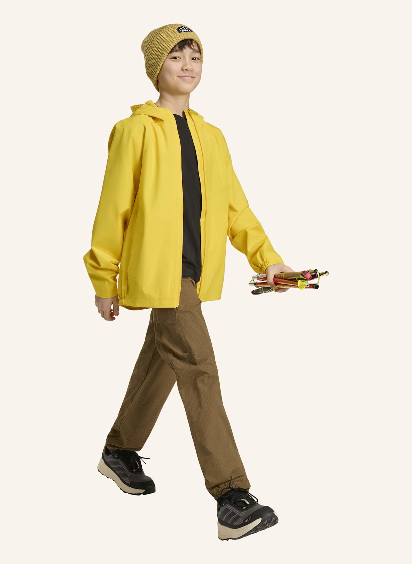 adidas TERREX TERREX KIDS MULTI 2 LAYER CLIMAPROOF REGENJACKE: GELB