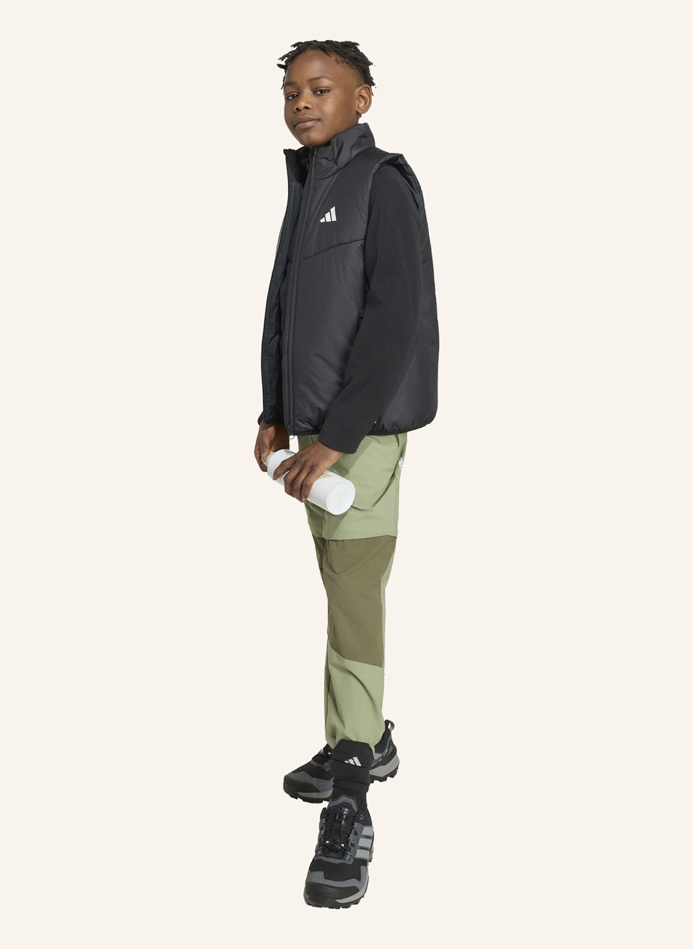 adidas TERREX TERREX MULTI CLIMAWARM KIDS WESTE, ISOLIERT: SCHWARZ