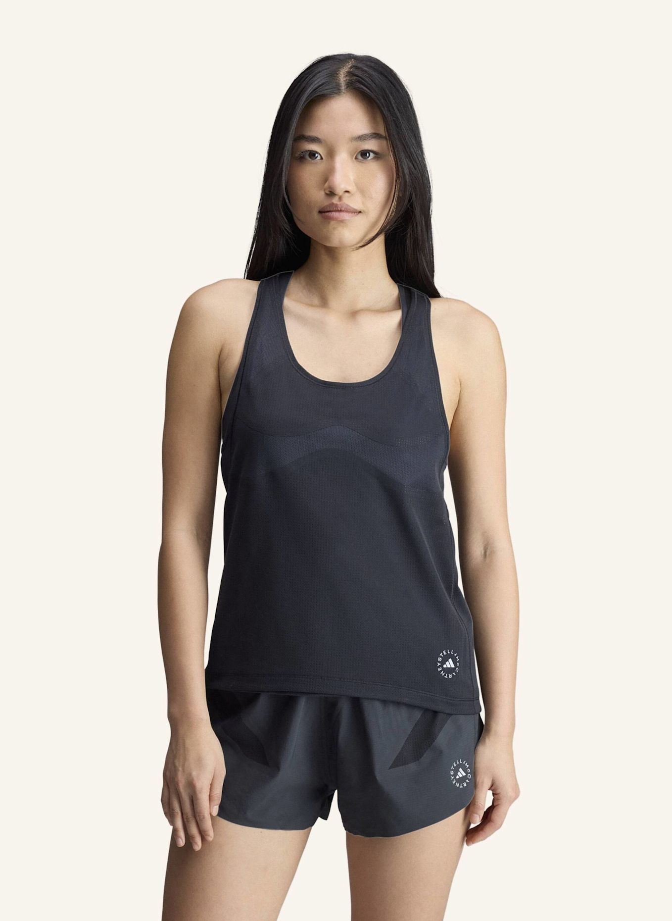 adidas by Stella McCartney ADIDAS BY STELLA MCCARTNEY LAUF-TANKTOP: SCHWARZ