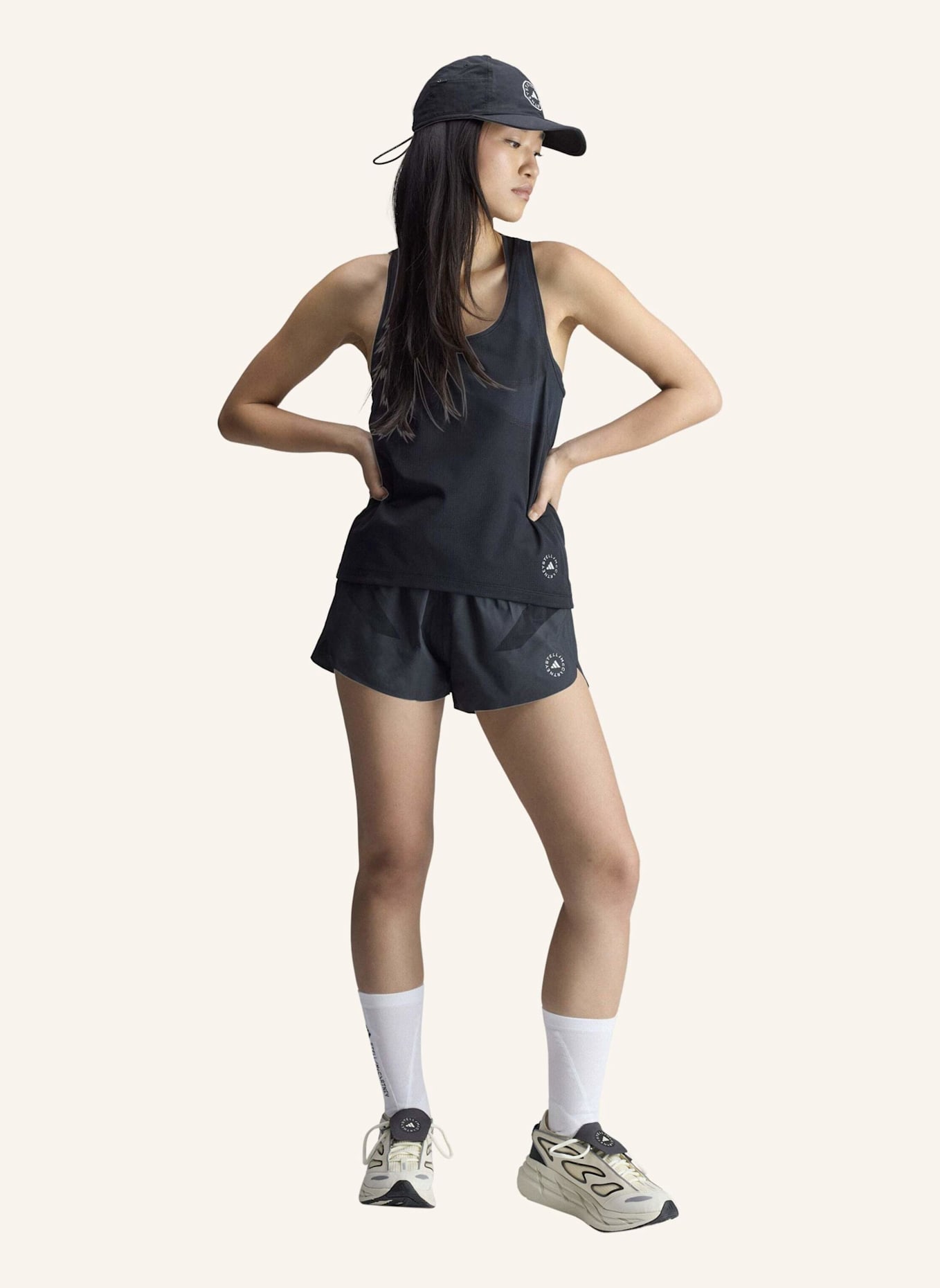 adidas by Stella McCartney ADIDAS BY STELLA MCCARTNEY LAUF-TANKTOP: SCHWARZ