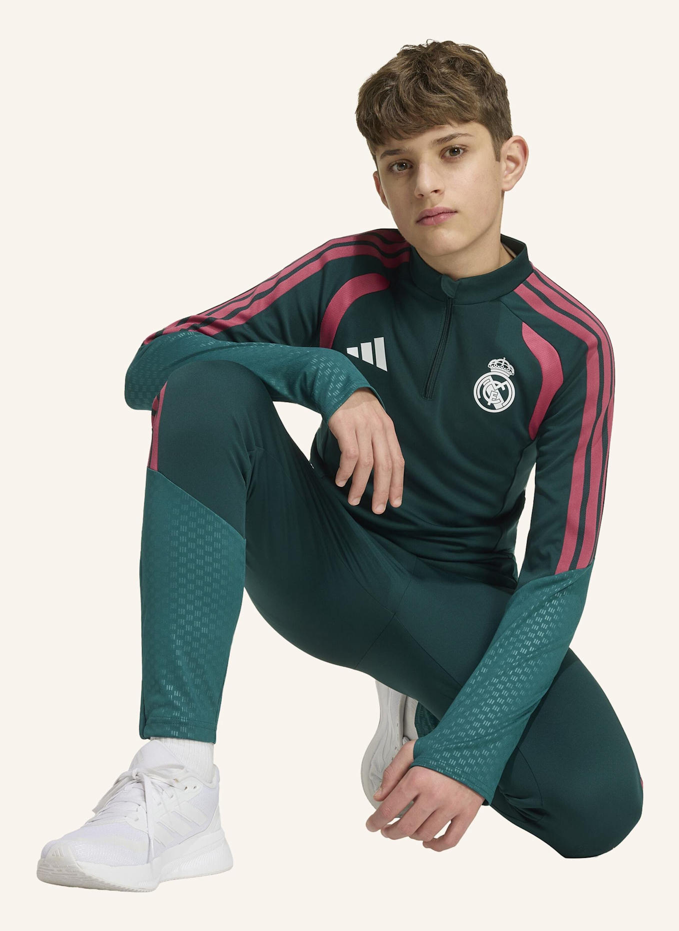 adidas REAL MADRID 26/27 TIRO26 COMPETITION KIDS TRAININGSOBERTEIL: GRÜN/ ROSA