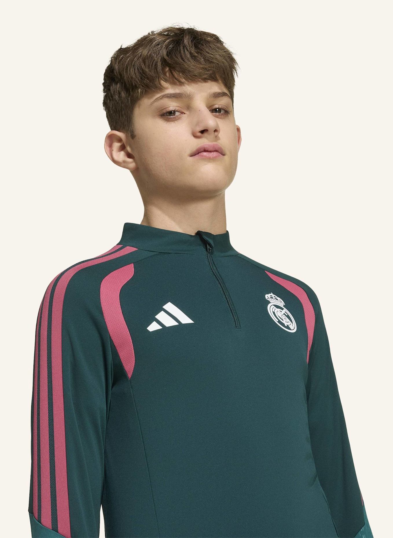 adidas REAL MADRID 26/27 TIRO26 COMPETITION KIDS TRAININGSOBERTEIL: GRÜN/ ROSA