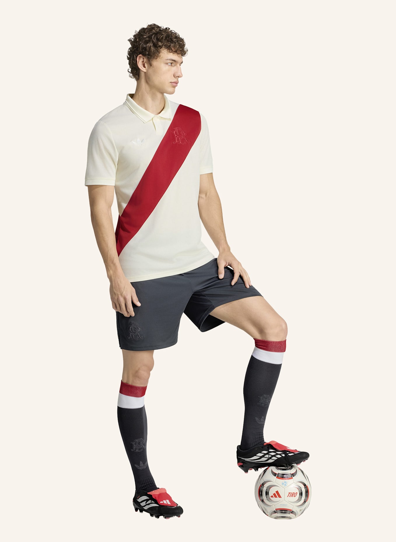 adidas RIVER PLATE 26/27 ANNIVERSARY TRIKOT: WEISS/ ROT