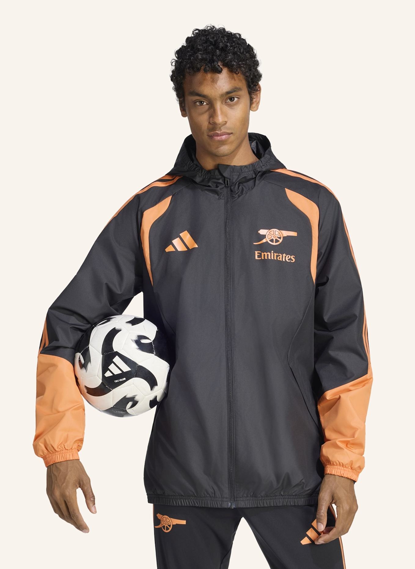 adidas ARSENAL FC 26/27 TIRO ALLWETTERJACKE: SCHWARZ