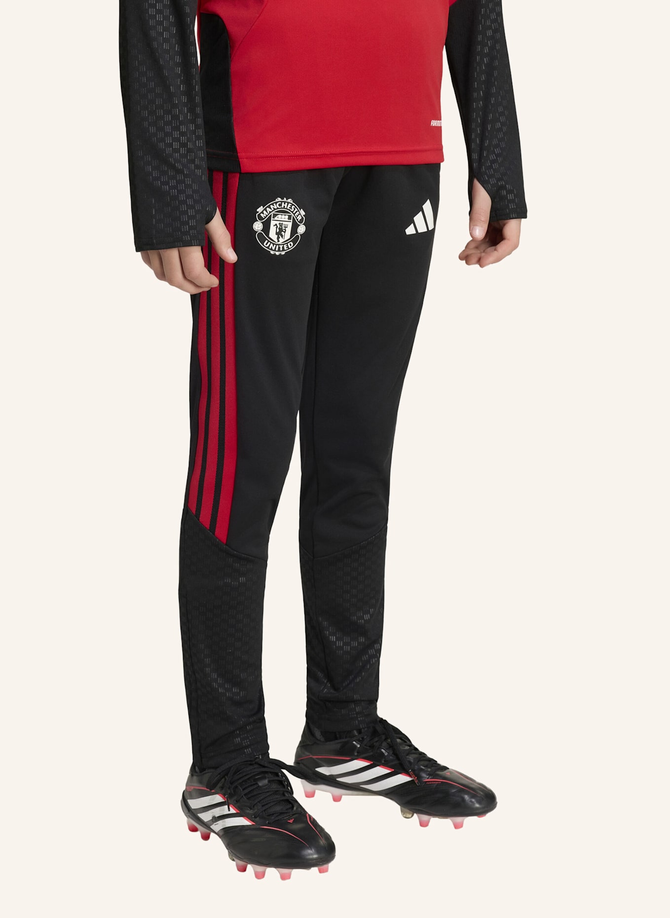 adidas MANCHESTER UNITED 26/27 KIDS TIRO TRAININGSHOSE: SCHWARZ