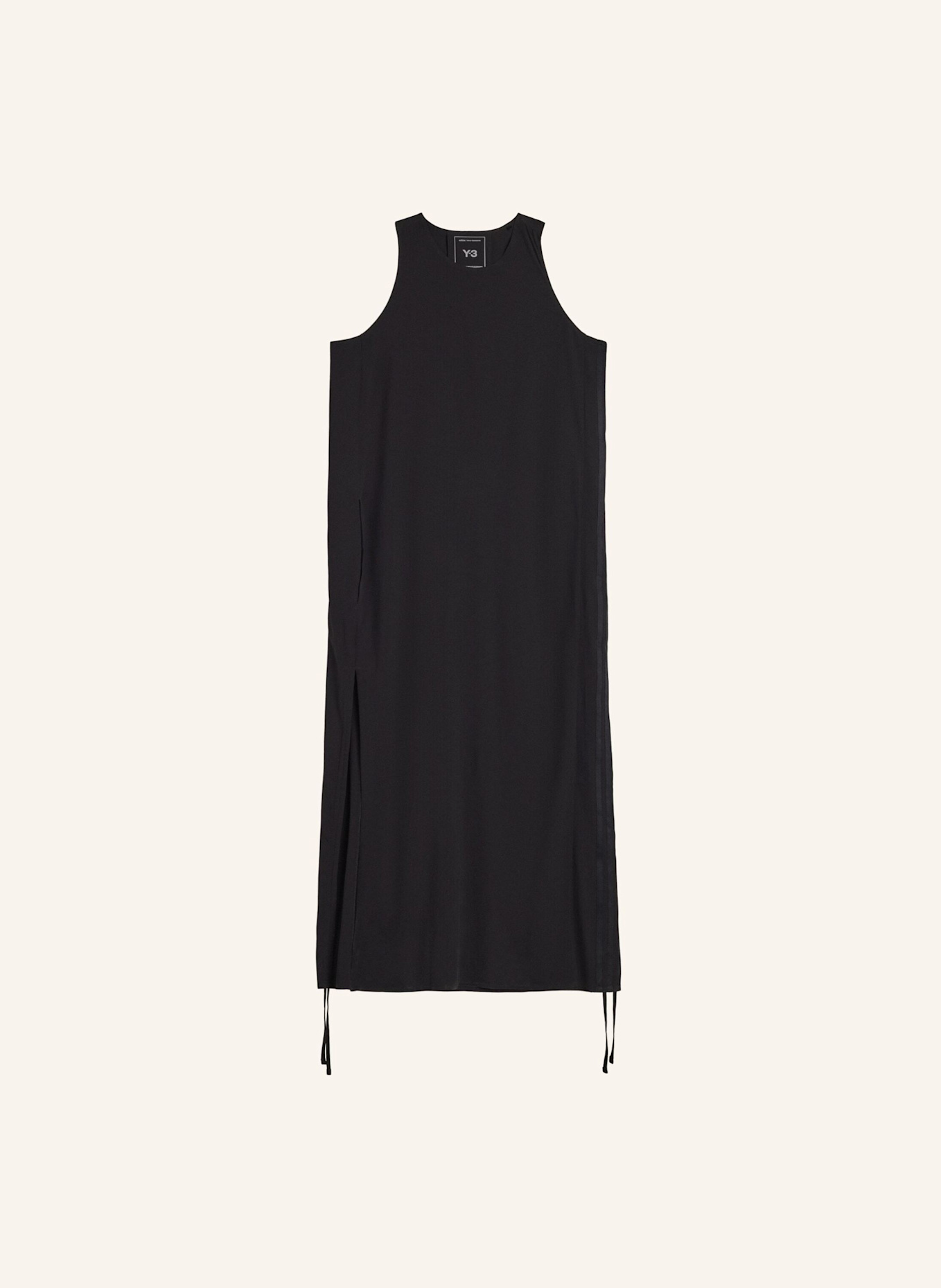 Y-3 Y-3 RACER CINCH KLEID: SCHWARZ