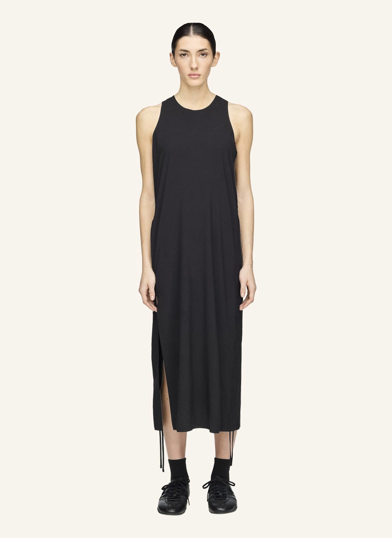 Y-3 Y-3 RACER CINCH KLEID: SCHWARZ