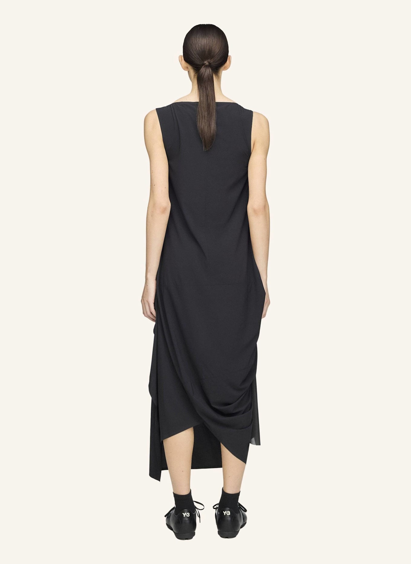 Y-3 Y-3 MESH-KLEID: SCHWARZ