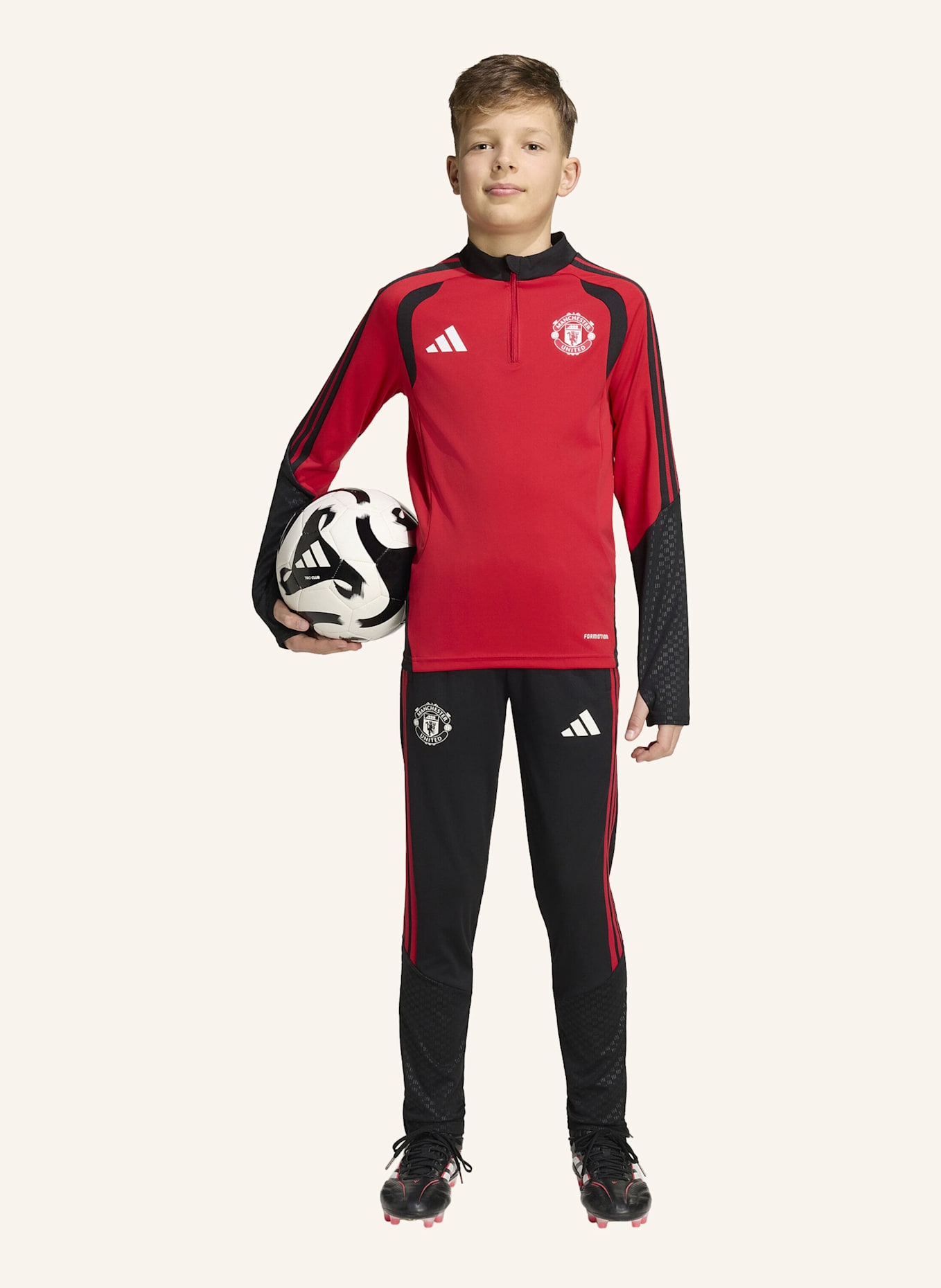 adidas MANCHESTER UNITED 26/27 TIRO KIDS TRAININGSOBERTEIL: ROT