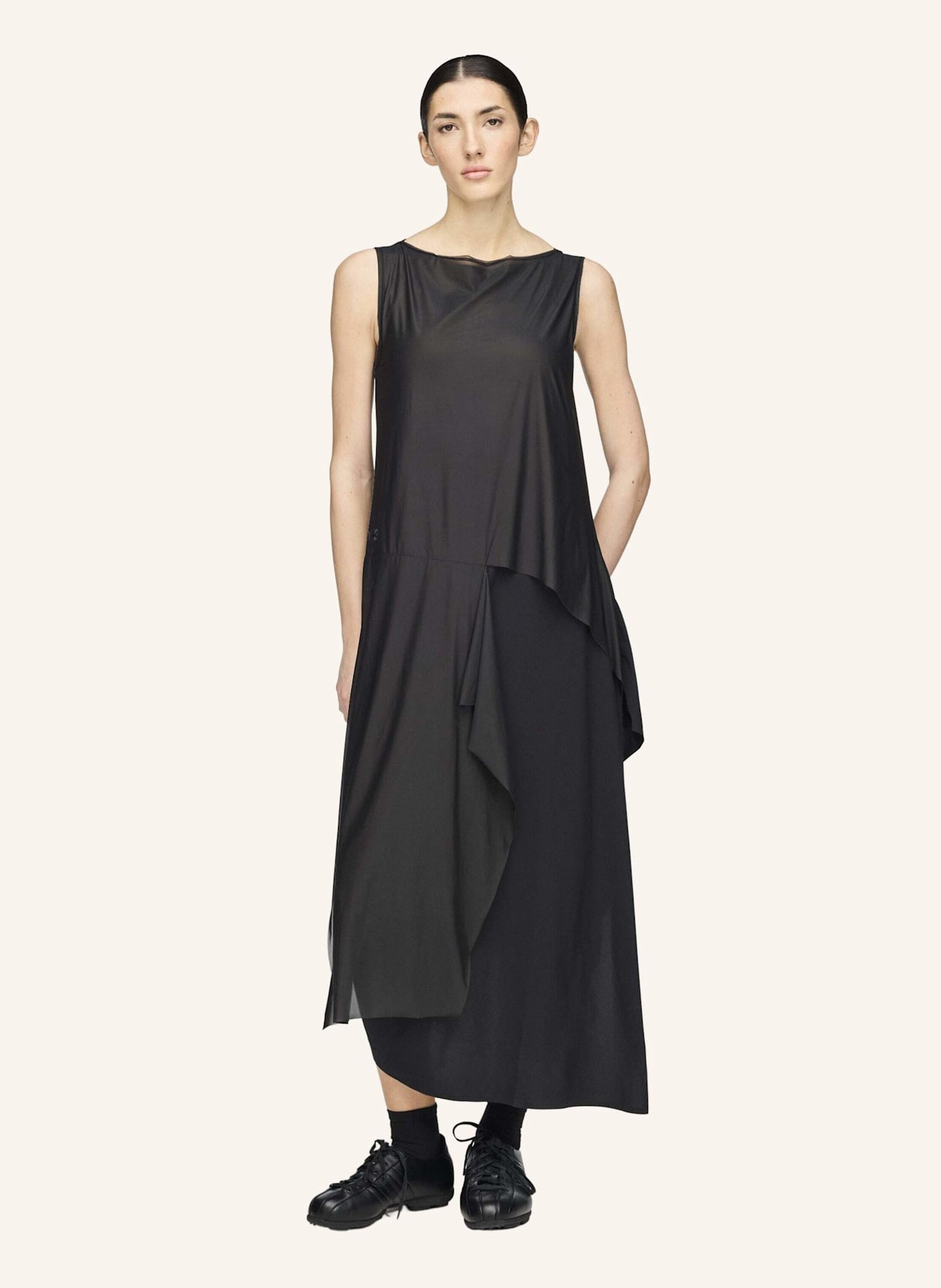 Y-3 Y-3 MESH-KLEID: SCHWARZ