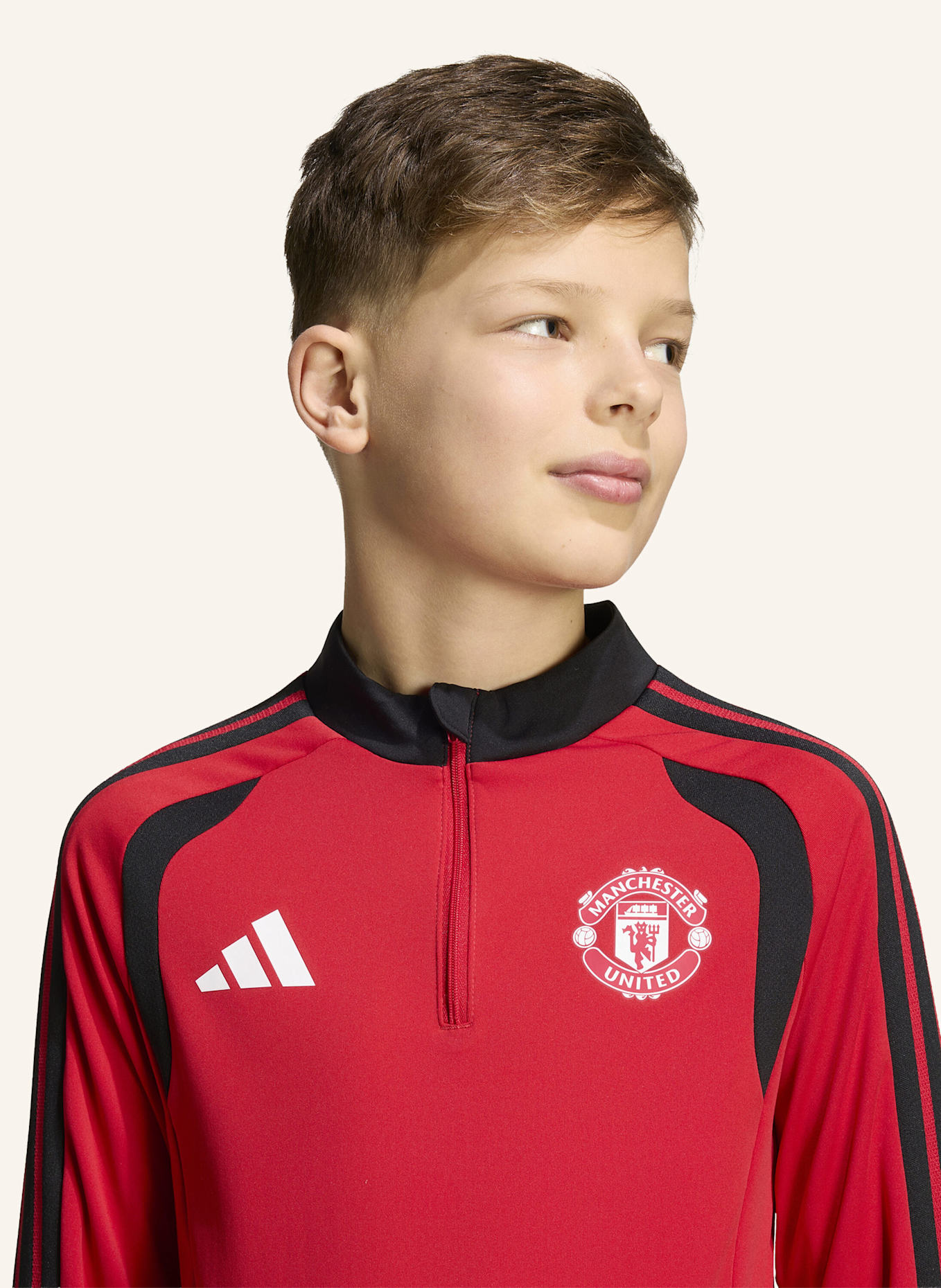 adidas MANCHESTER UNITED 26/27 TIRO KIDS TRAININGSOBERTEIL: ROT
