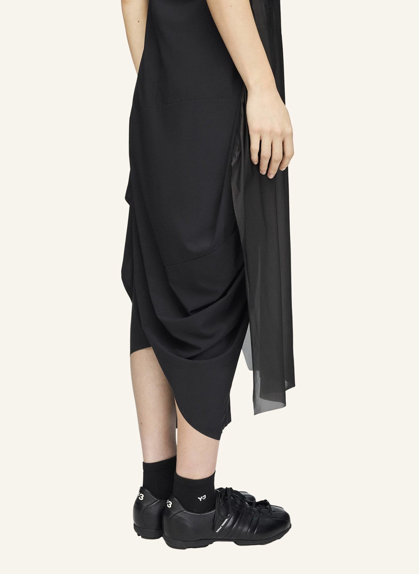 Y-3 Y-3 MESH-KLEID: SCHWARZ