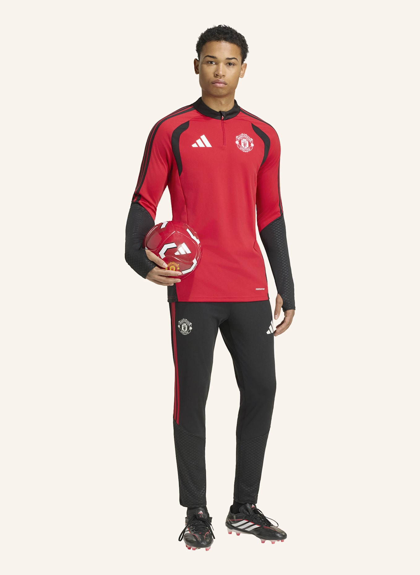 adidas MANCHESTER UNITED 26/27 TIRO TRAININGSOBERTEIL: ROT